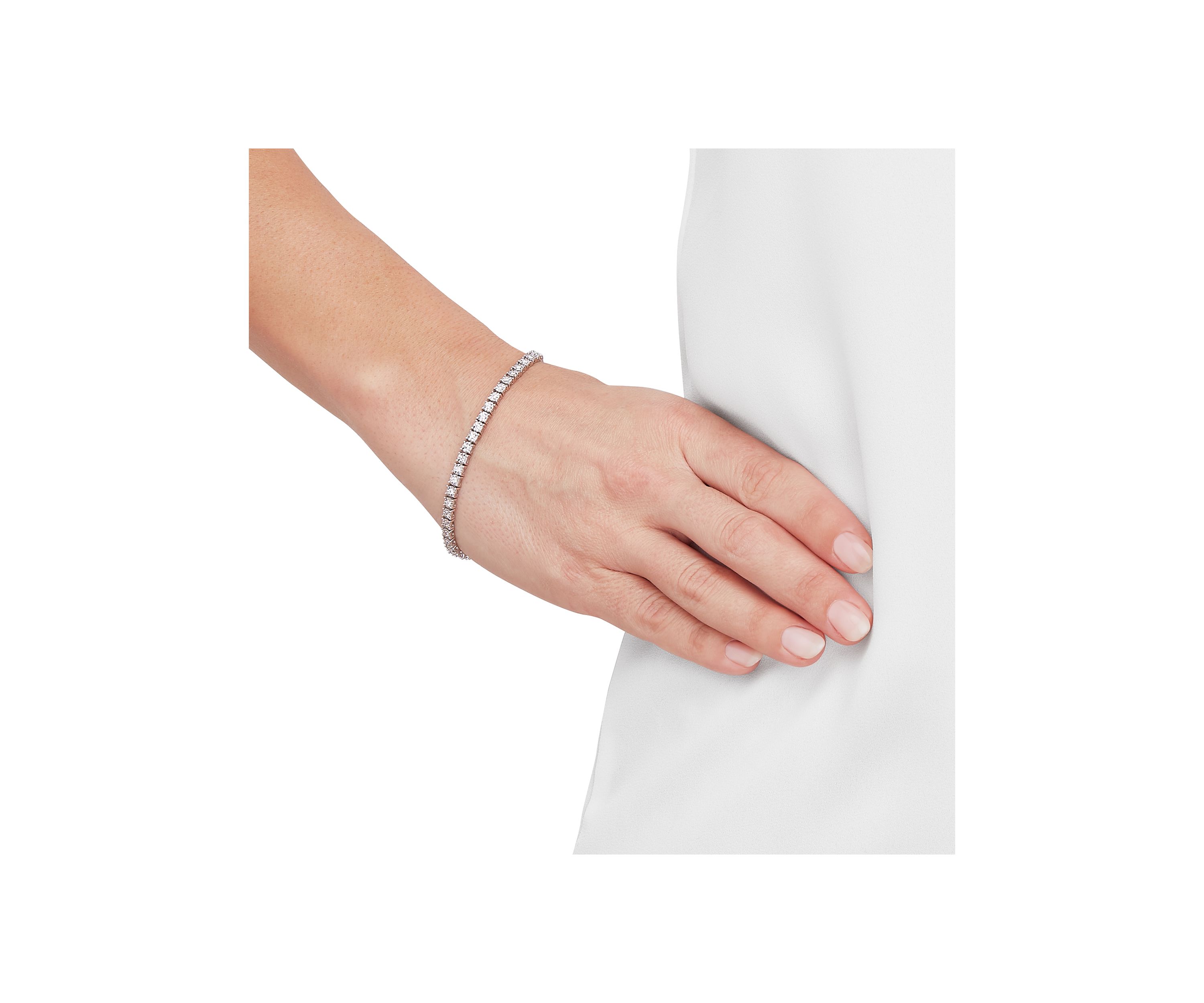 1 ct. t.w. Lab Grown Diamond Bracelet in Sterling Silver 