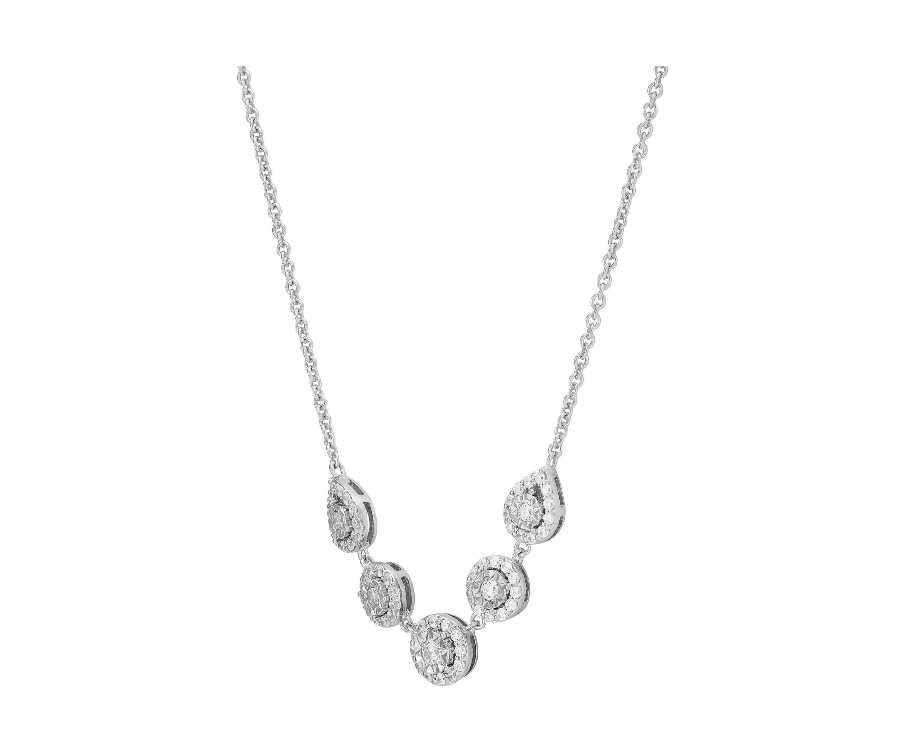1/2 ct. t.w. Lab Grown Diamond Necklace in Sterling Silver