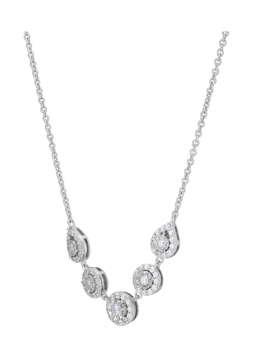 1/2 ct. t.w. Lab Grown Diamond Necklace in Sterling Silver