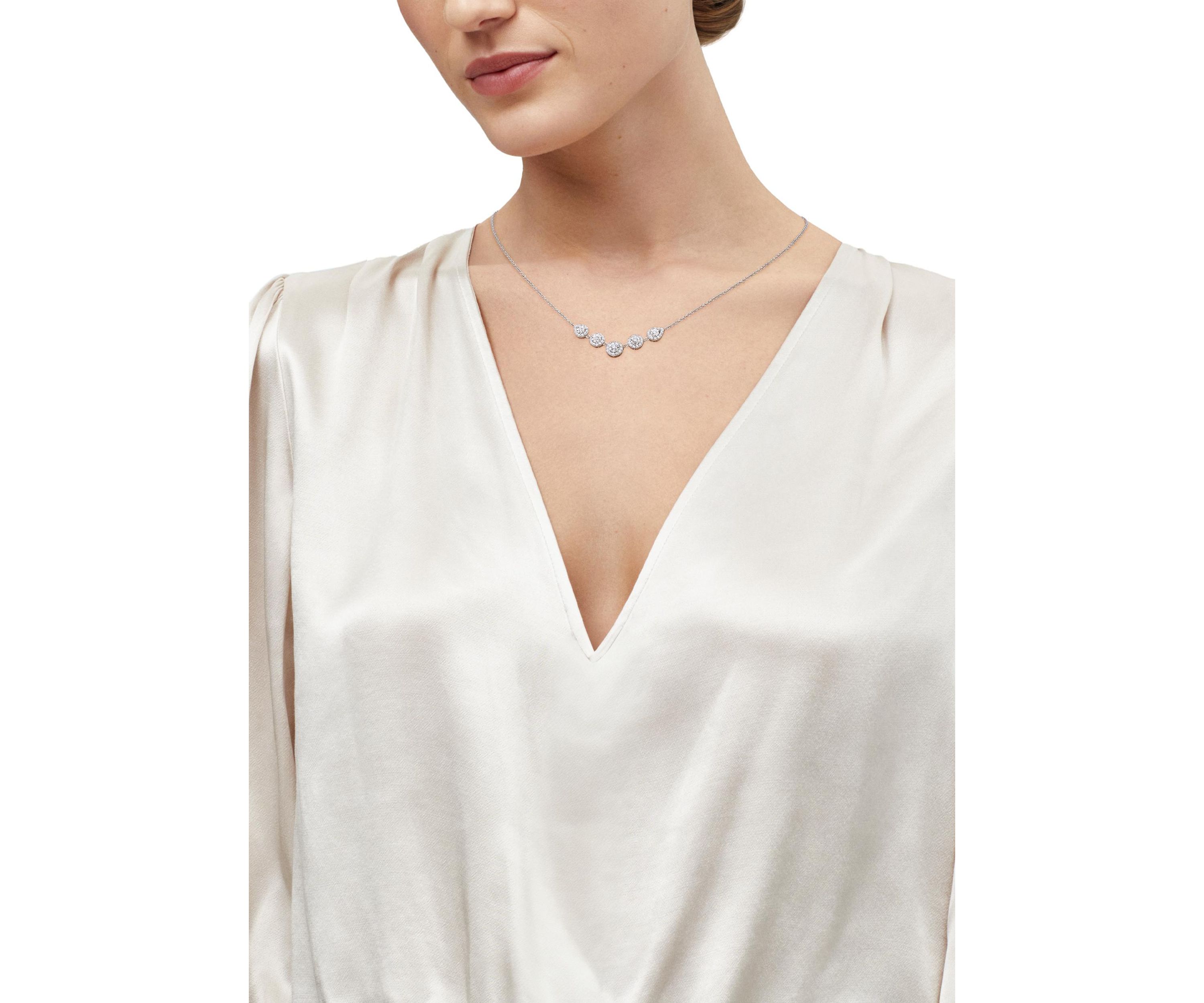 1/2 ct. t.w. Lab Grown Diamond Necklace in Sterling Silver