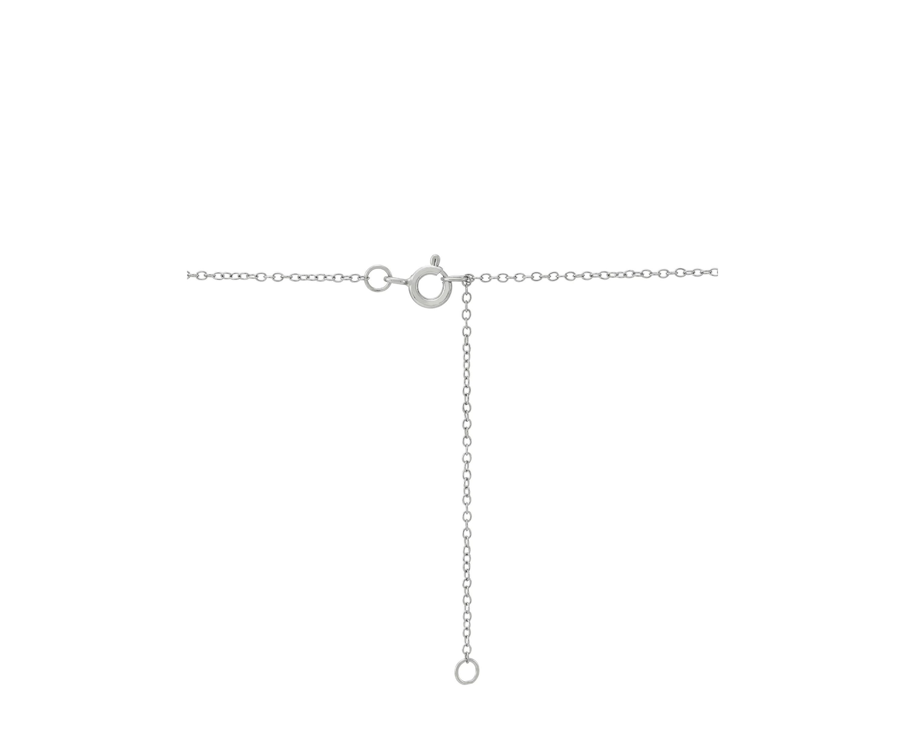 1/6 ct. t.w. Lab Grown Diamond Cross Necklace in Sterling Silver