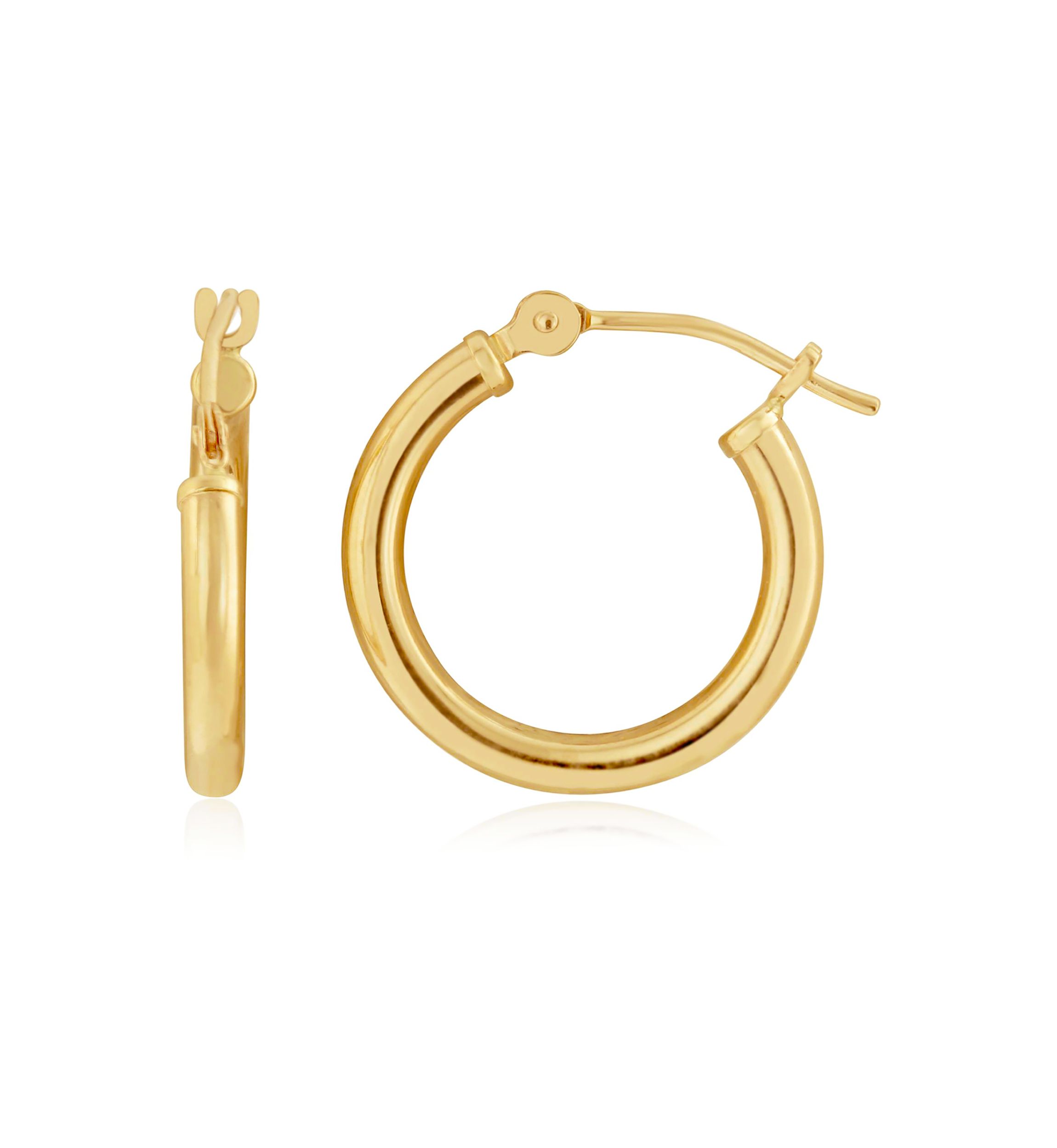 Hoop Earrings in 14K Yellow Gold