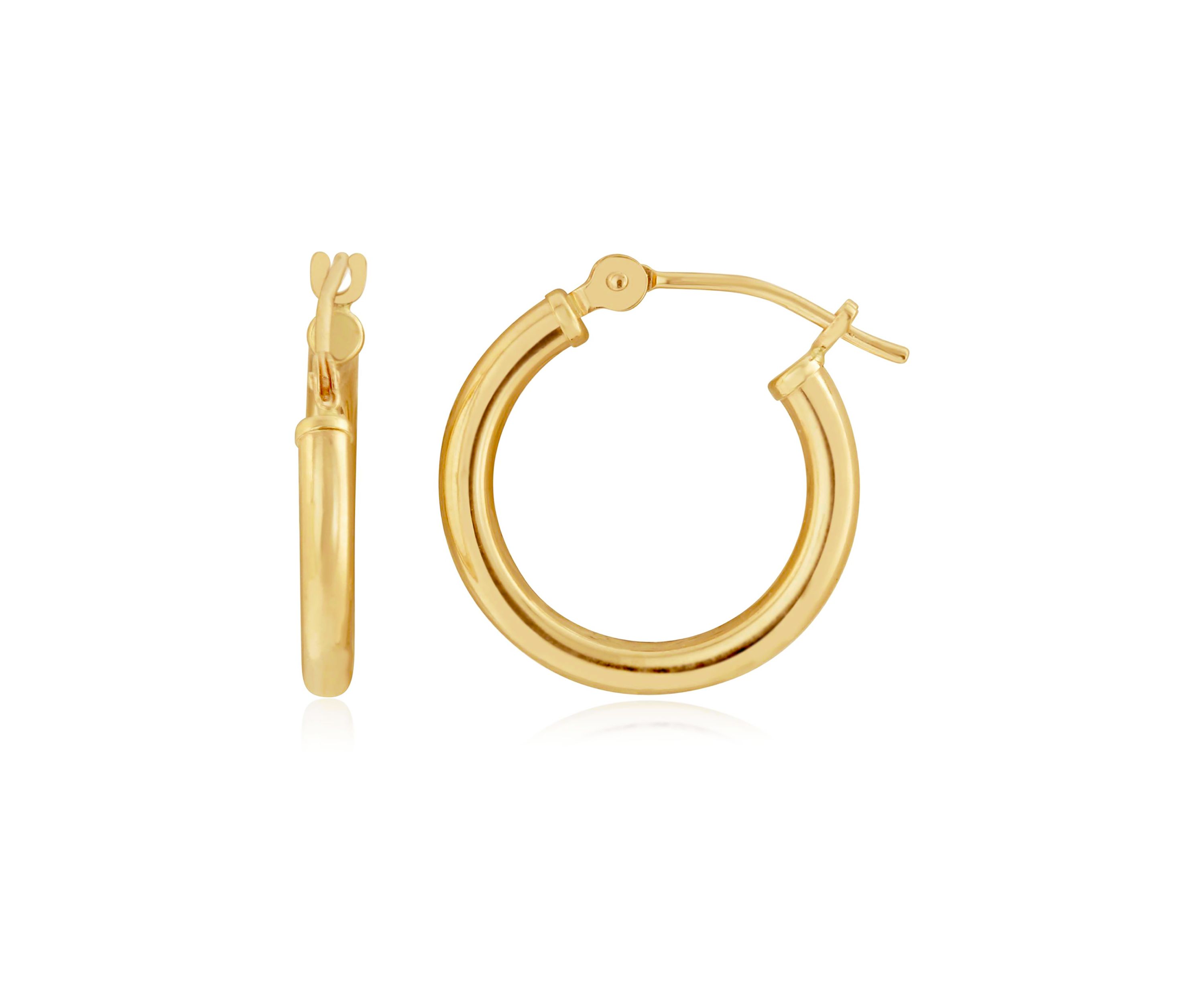 Hoop Earrings in 14K Yellow Gold