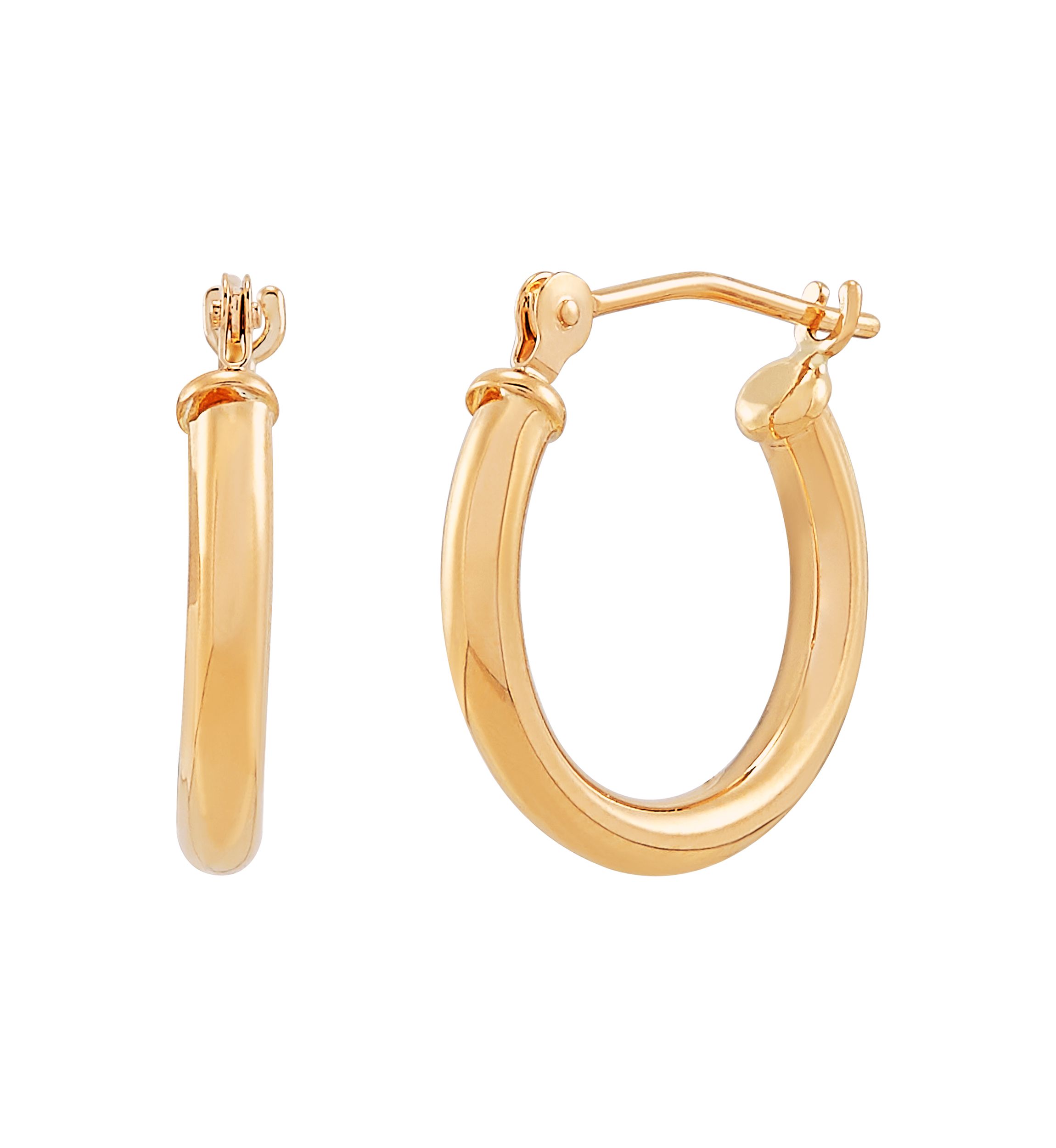 Hoop Earrings in 14K Yellow Gold