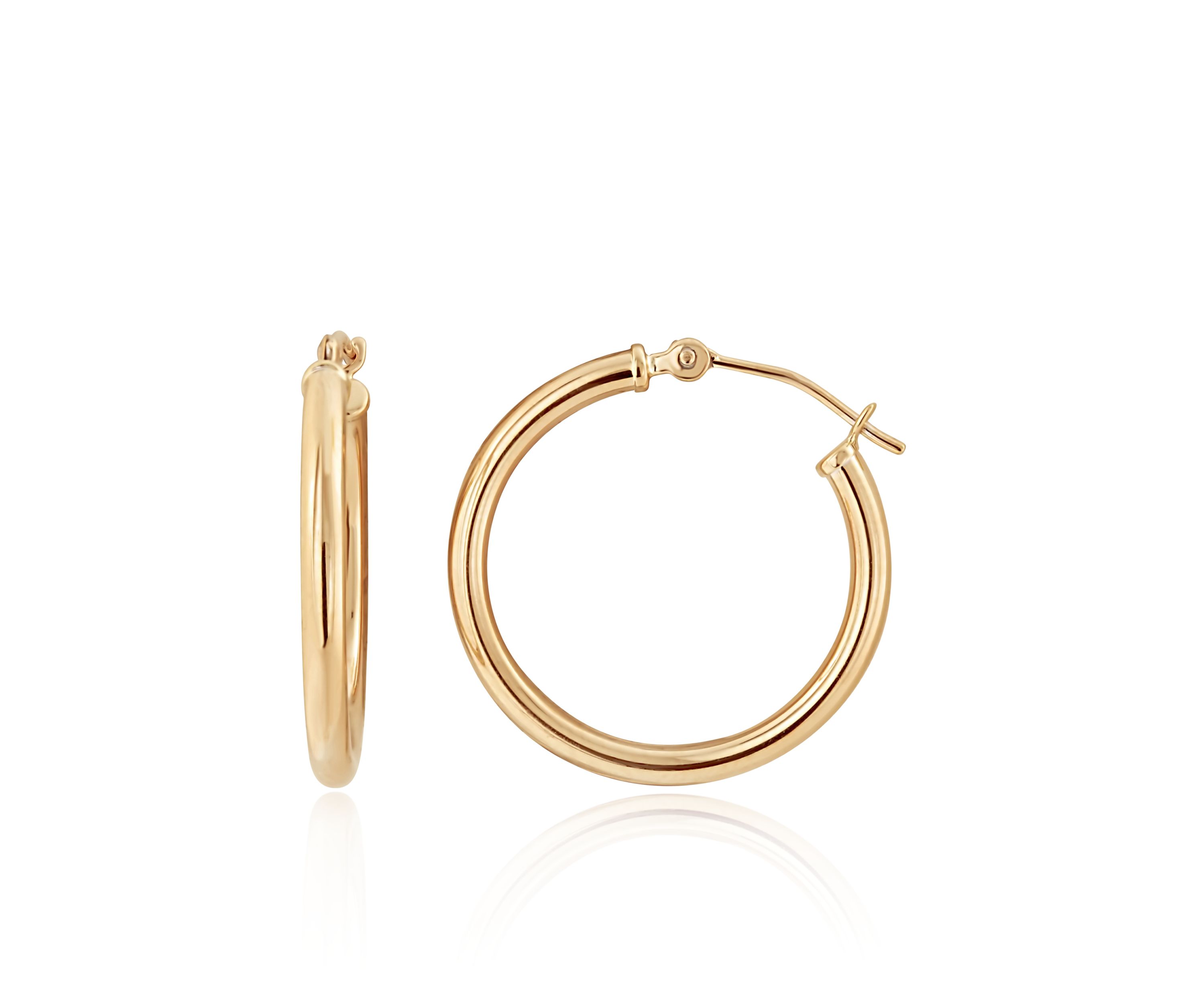 Hoop Earrings in 14K Yellow Gold