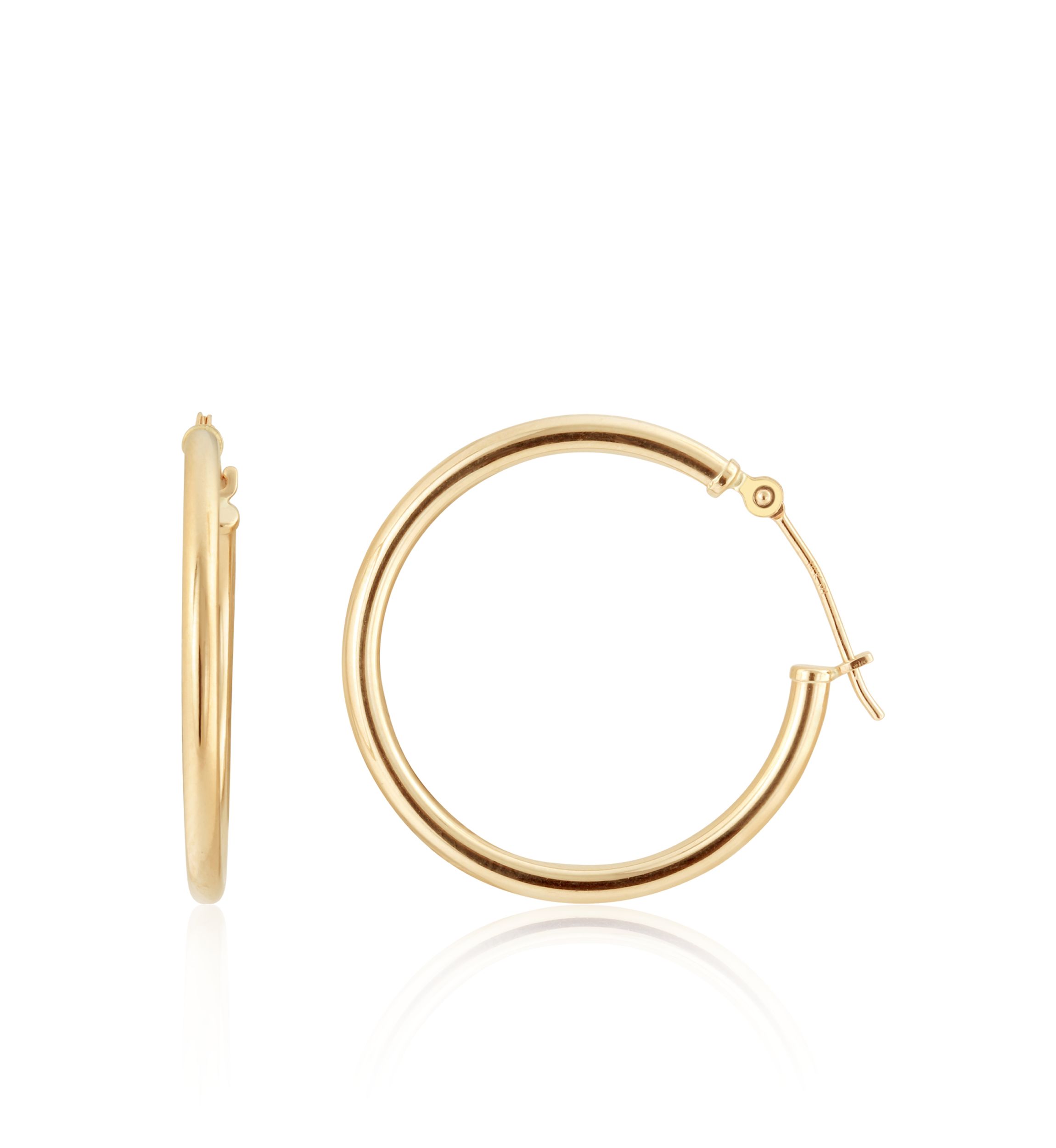 Hoop Earrings in 14K Yellow Gold