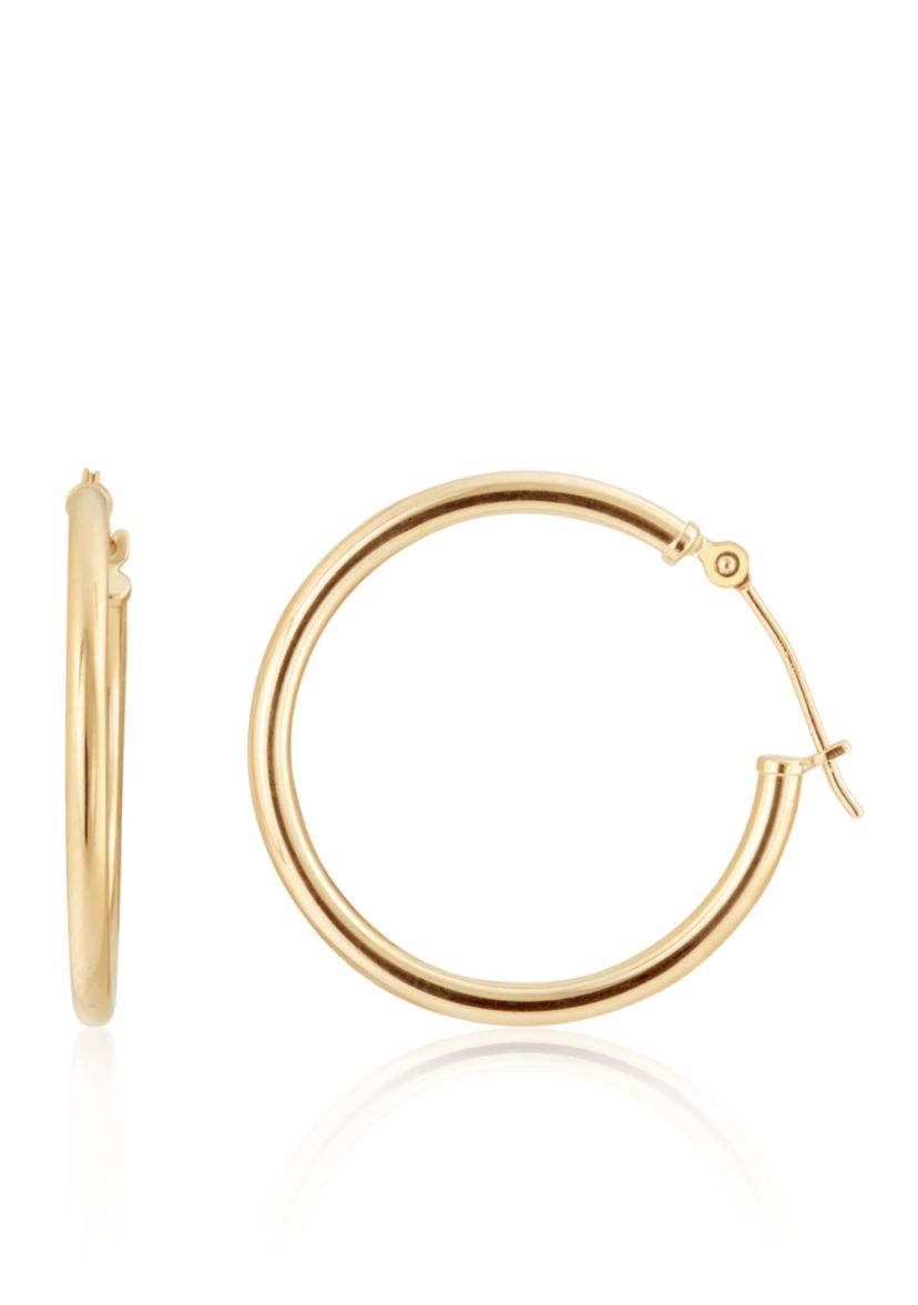 Hoop Earrings in 14K Yellow Gold