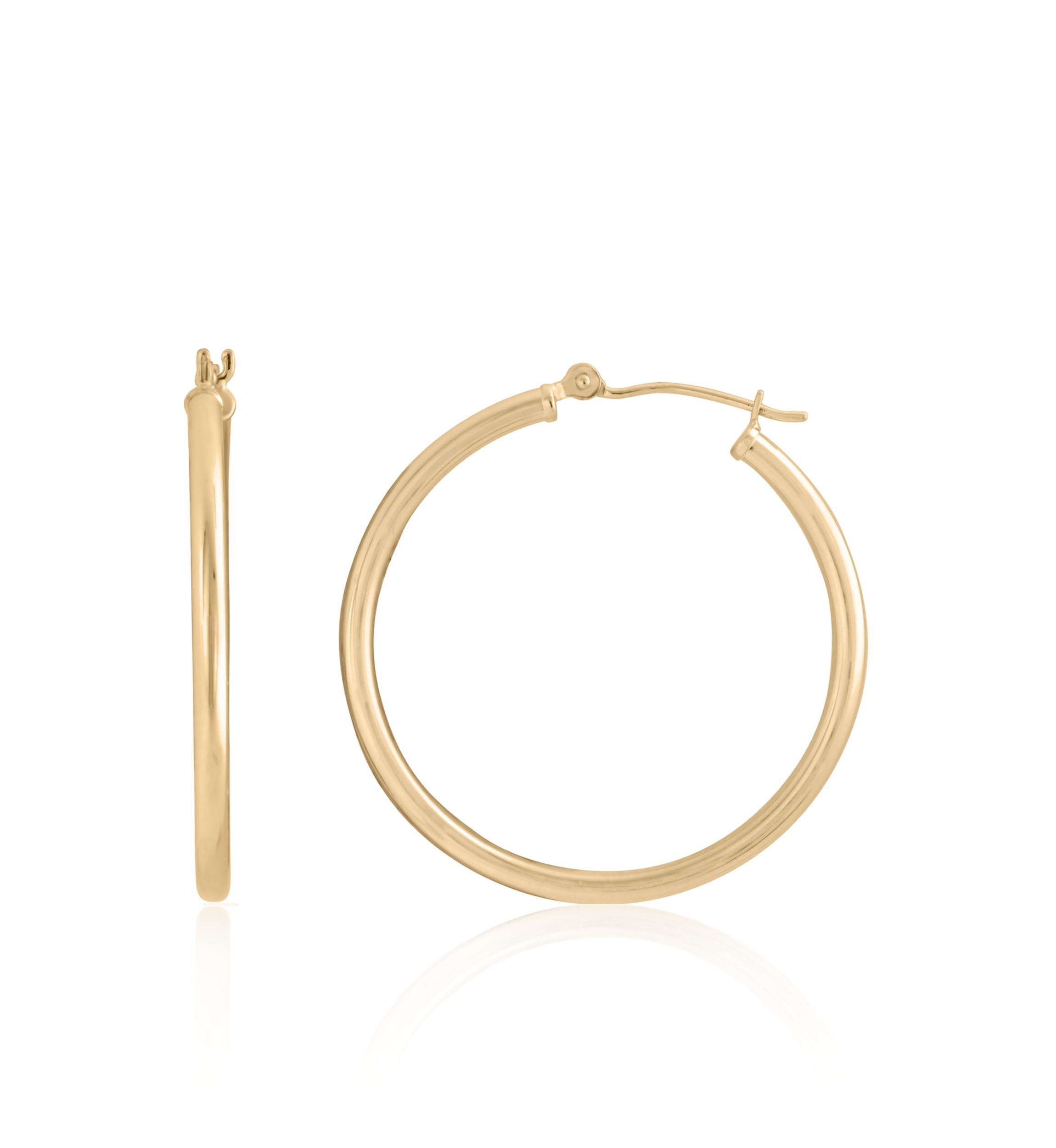 Hoop Earrings in 14K Yellow Gold