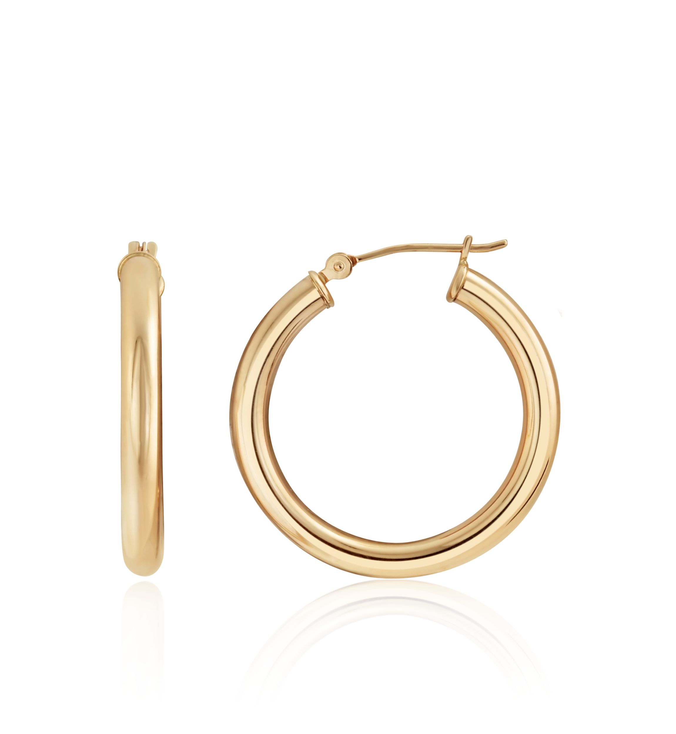 Hoop Earrings in 14K Yellow Gold