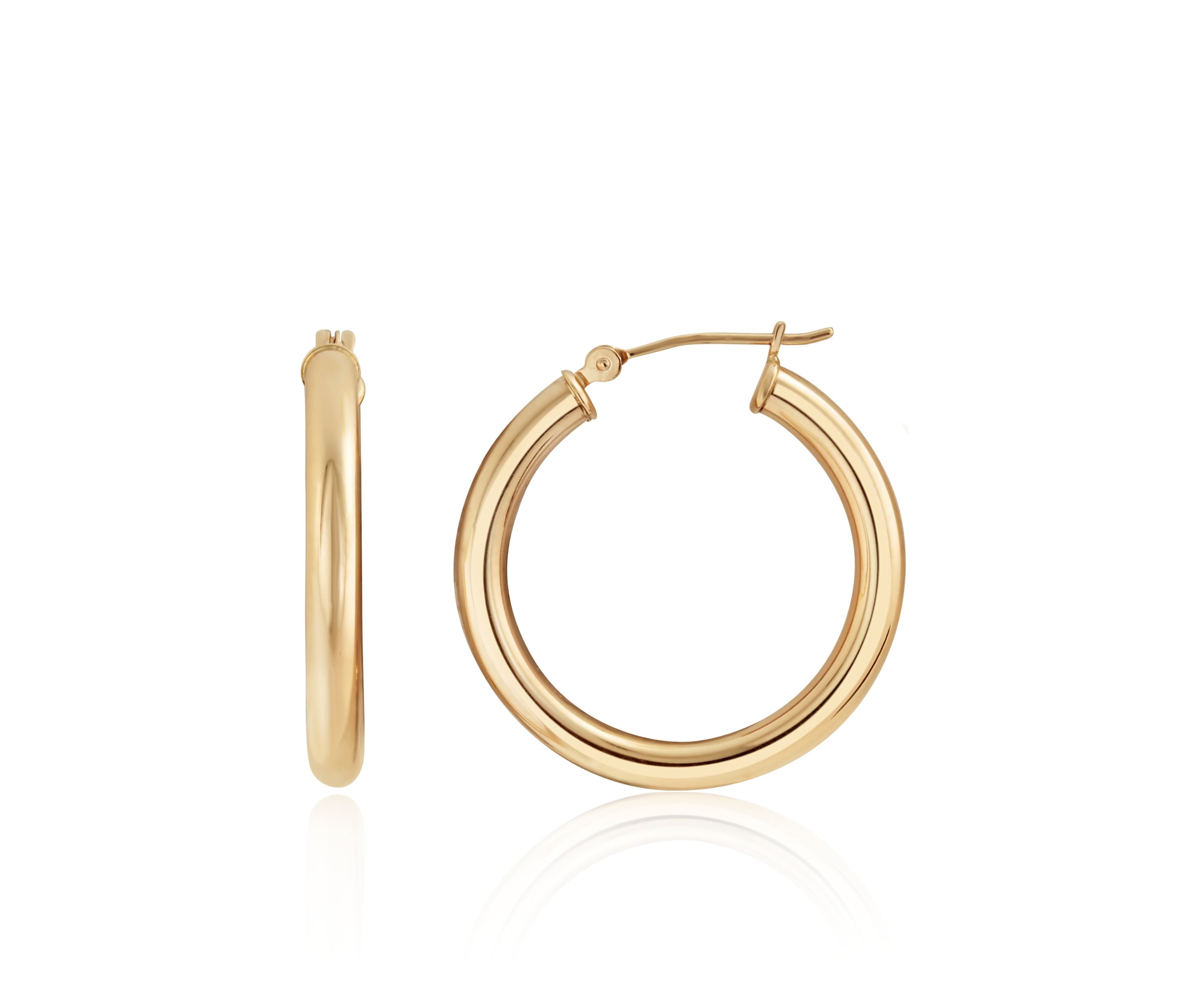 Hoop Earrings in 14K Yellow Gold