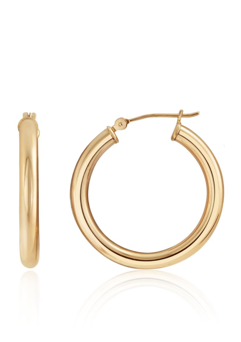 Hoop Earrings in 14K Yellow Gold
