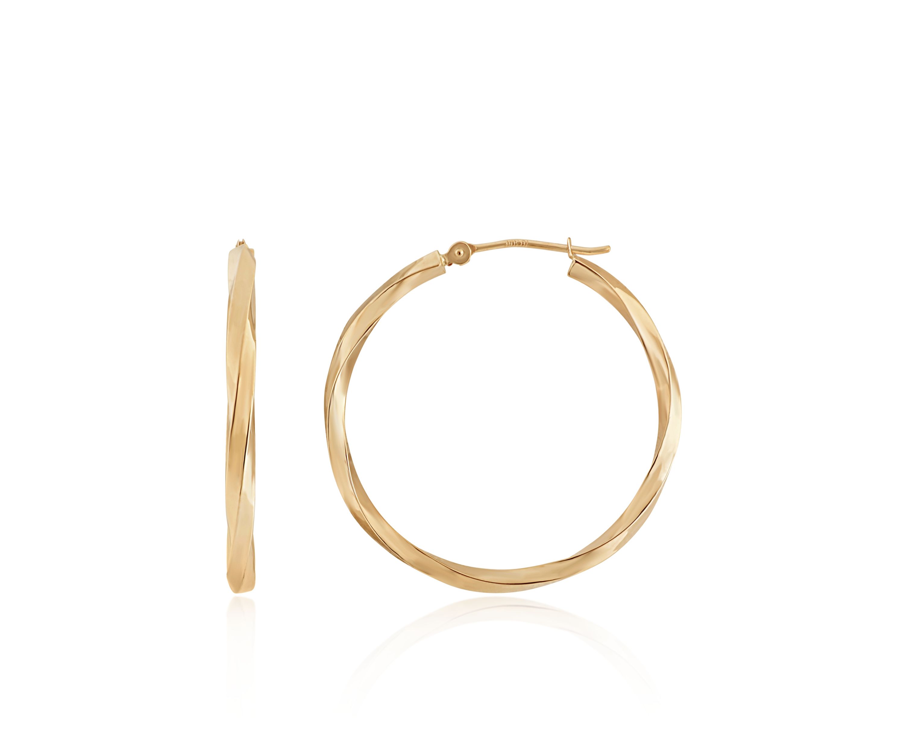 Hoop Earrings in 14K Yellow Gold