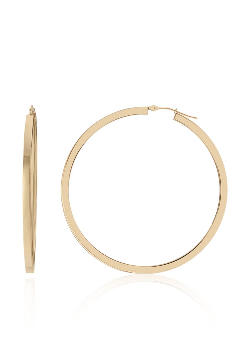 Hoop Earrings in 10K Yellow Gold