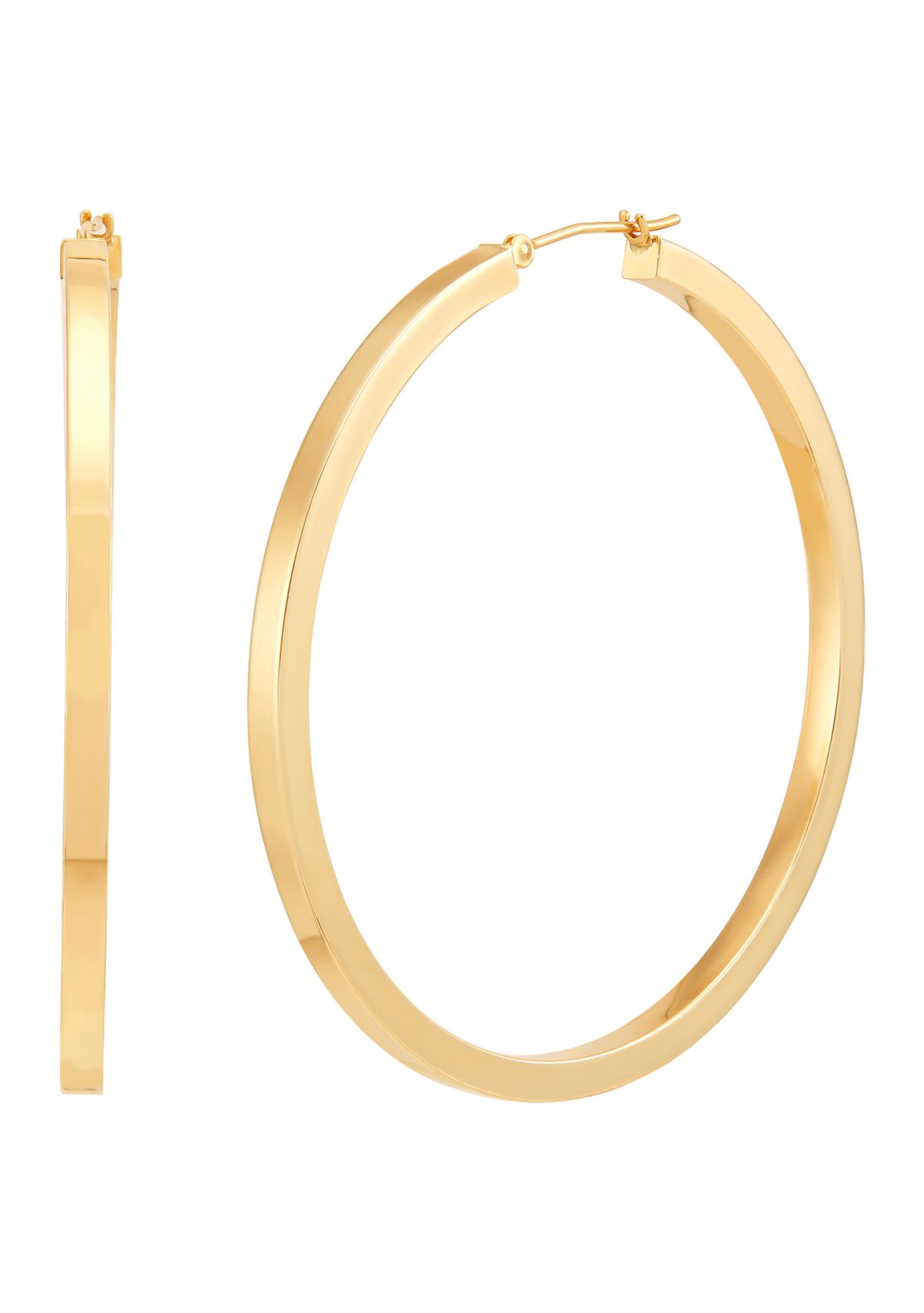 Hoop Earrings in 10K Yellow Gold