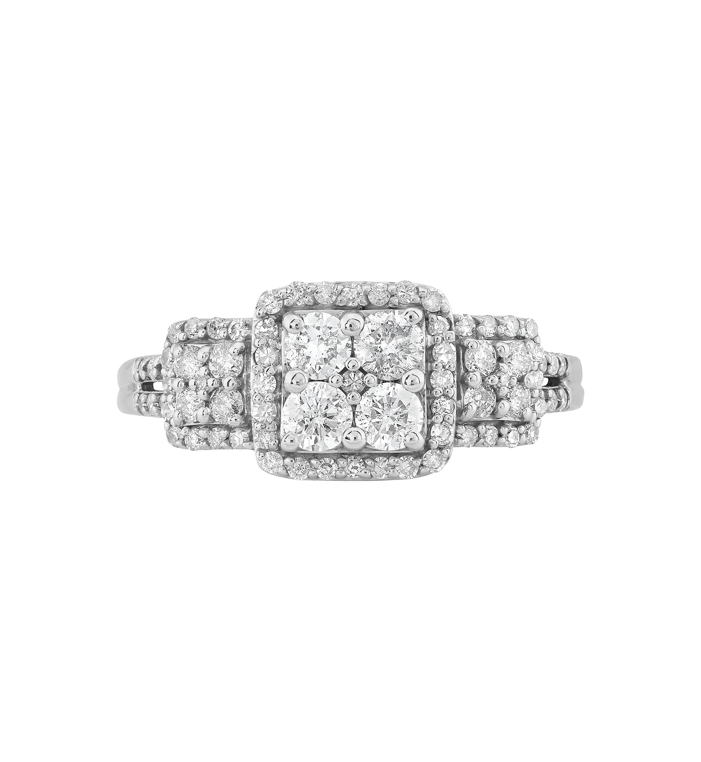 1.02 ct. t.w. Diamond Ring in 10K White Gold
