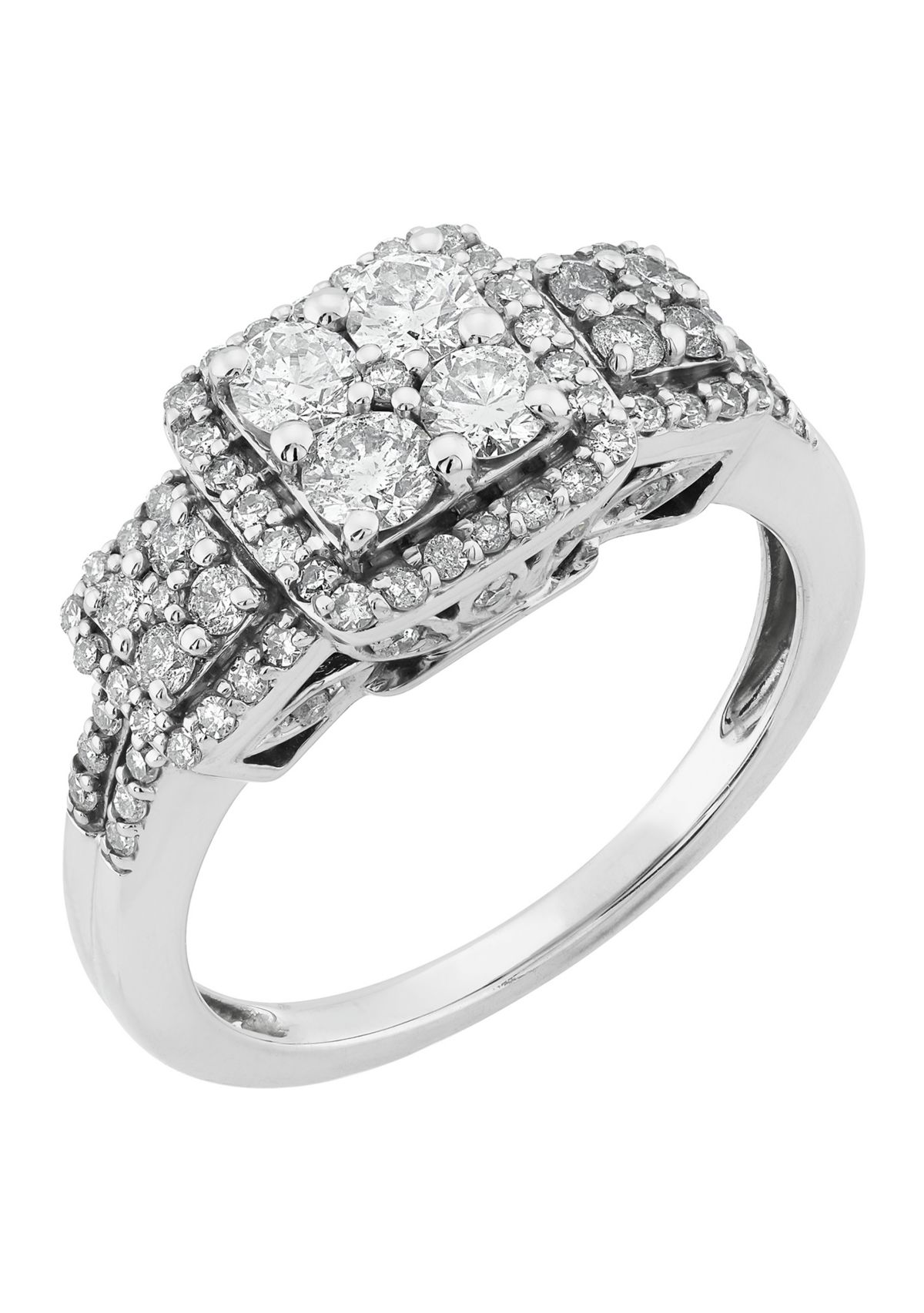 1.02 ct. t.w. Diamond Ring in 10K White Gold