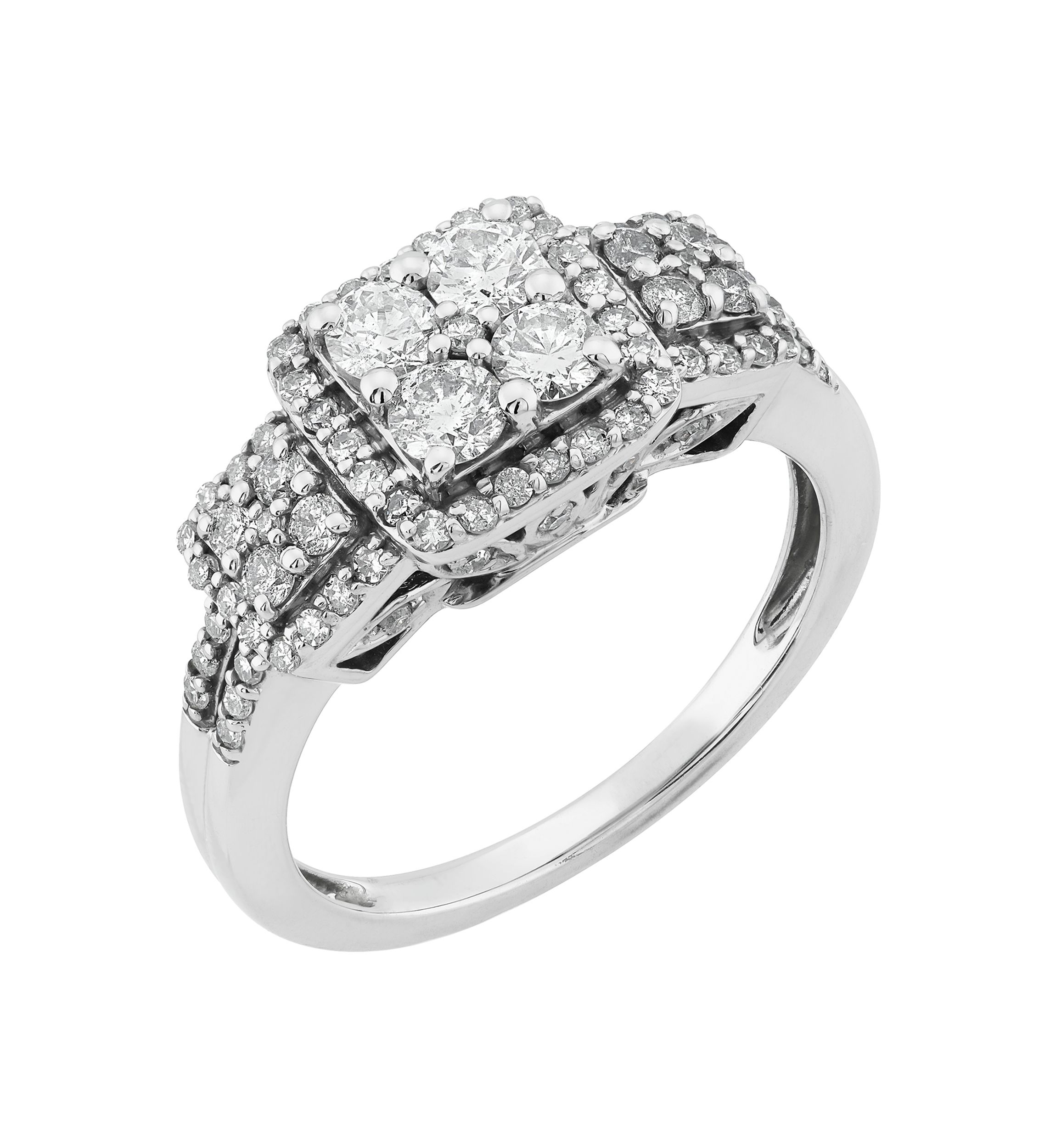 1.02 ct. t.w. Diamond Ring in 10K White Gold