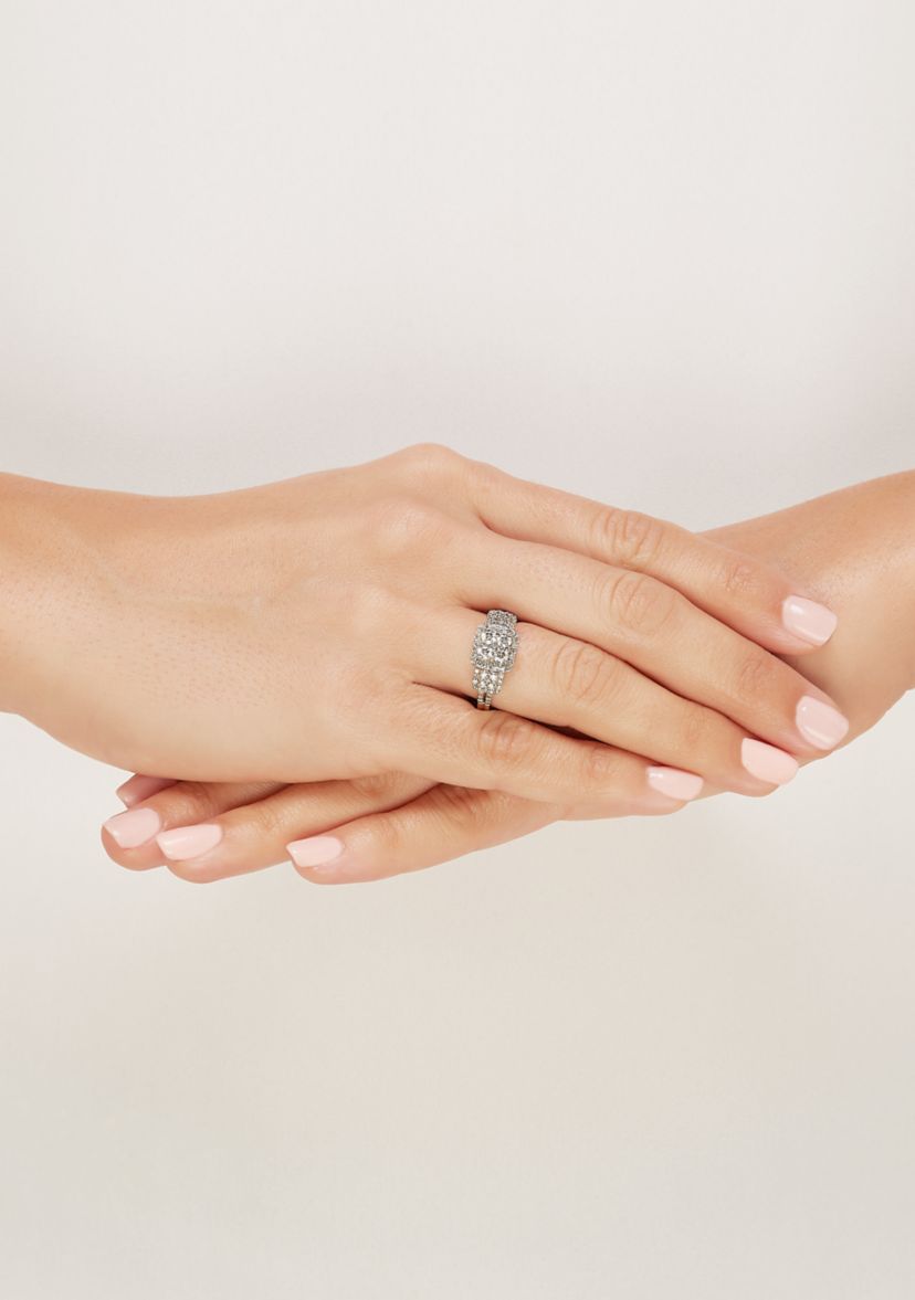 1.02 ct. t.w. Diamond Ring in 10K White Gold