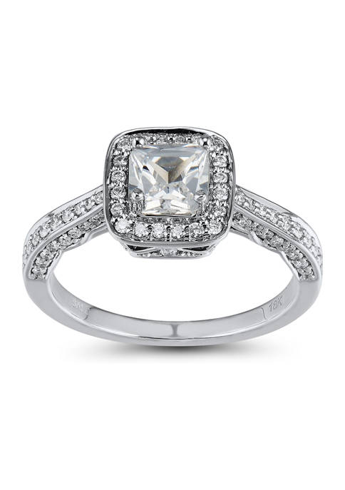 1 ct. t.w. Diamond Engagement Ring in 14K White Gold 