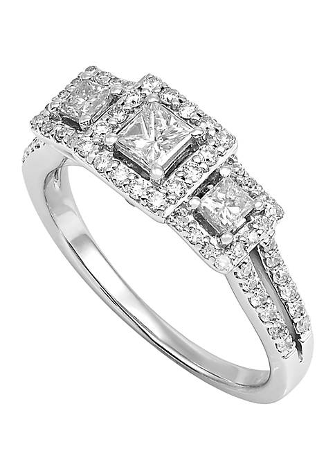 1 ct. t.w. Lab Created Diamond Ring in 14K White Gold 
