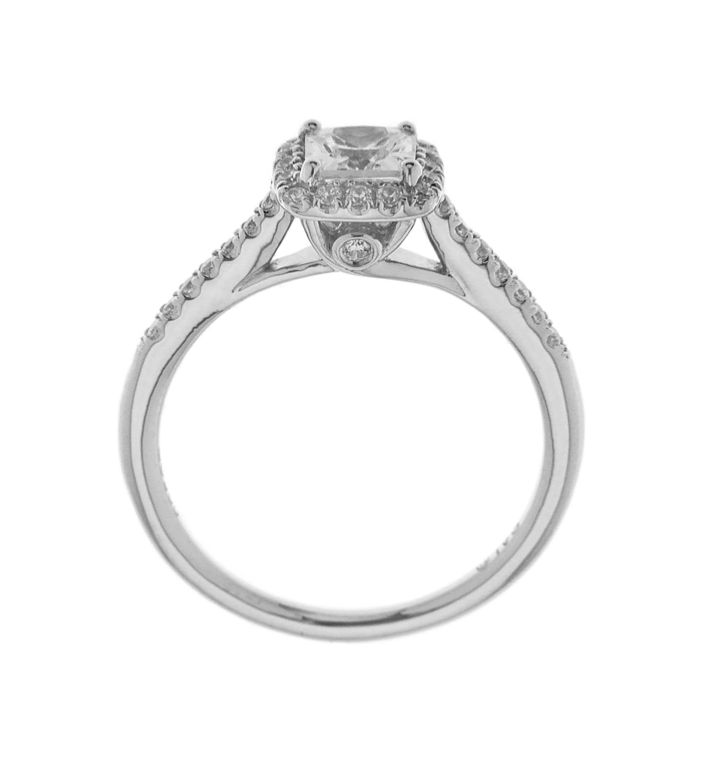1 ct. t.w. Diamond Engagement Ring in 14K White Gold 