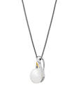 Sterling Silver 14K Yellow Gold Pendant Necklace