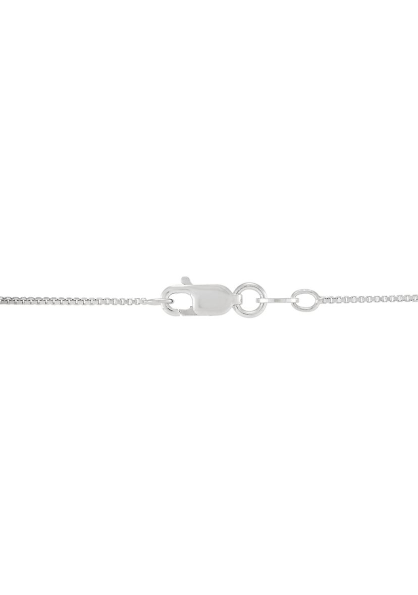 Lab Grown Diamond and Ruby Pendant with 18" Box Chain in Sterling Silver and 14K Yellow Gold