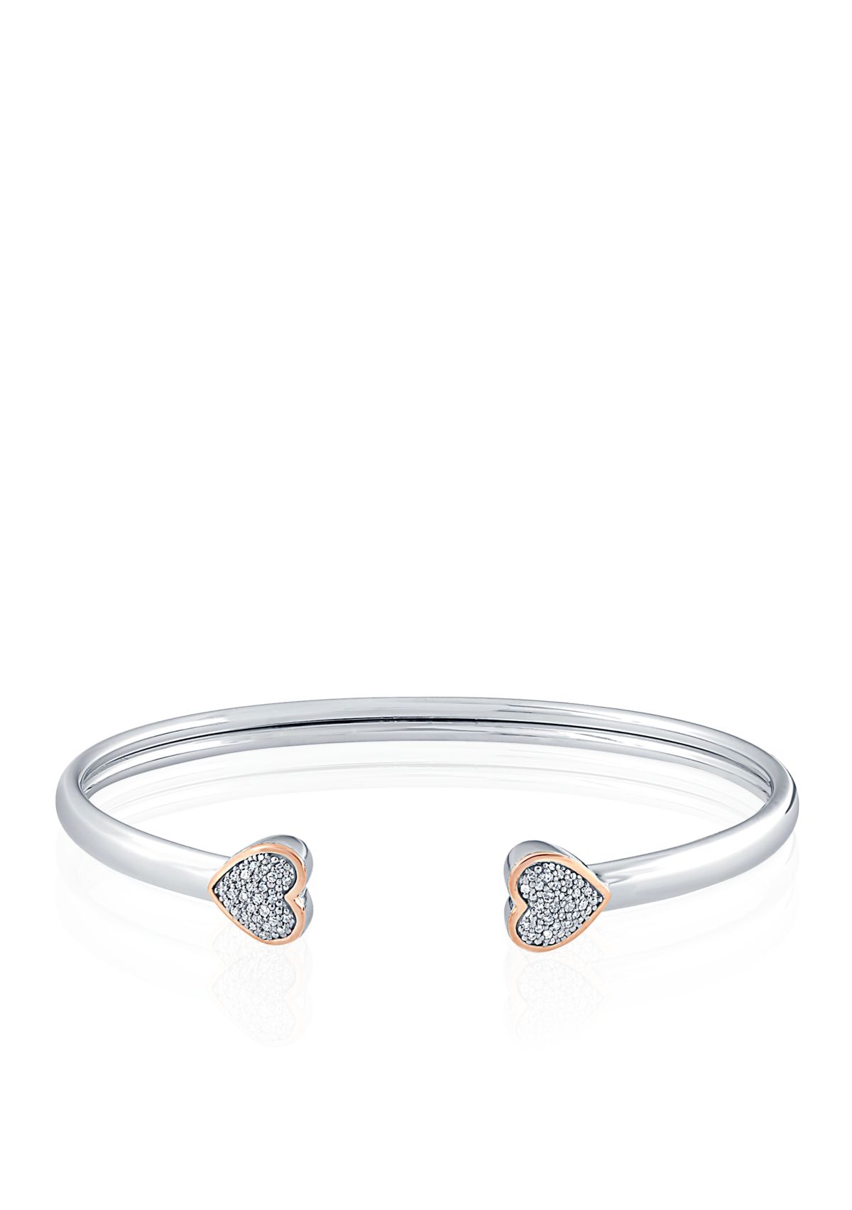 SS/10K DIA BNGL HRT:7:SILVER