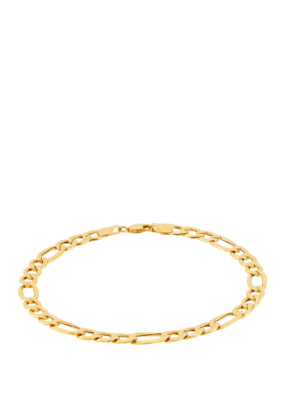Air Solid Light 10K Yellow Gold Chain Bracelet 