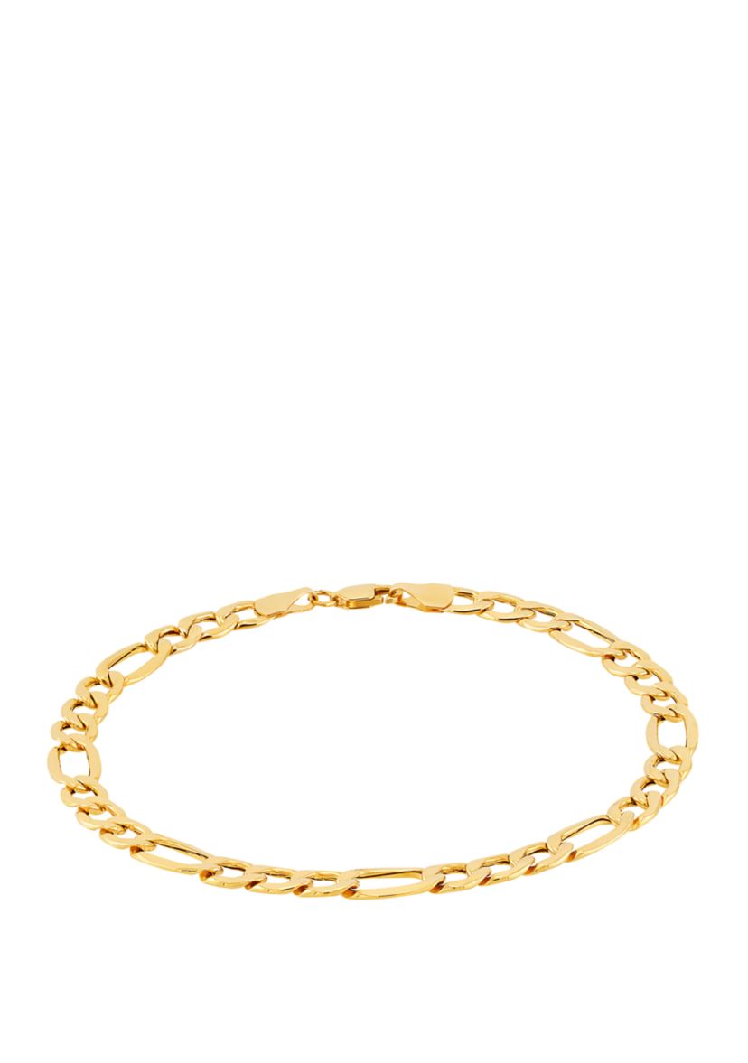 Air Solid Light 10K Yellow Gold Chain Bracelet 
