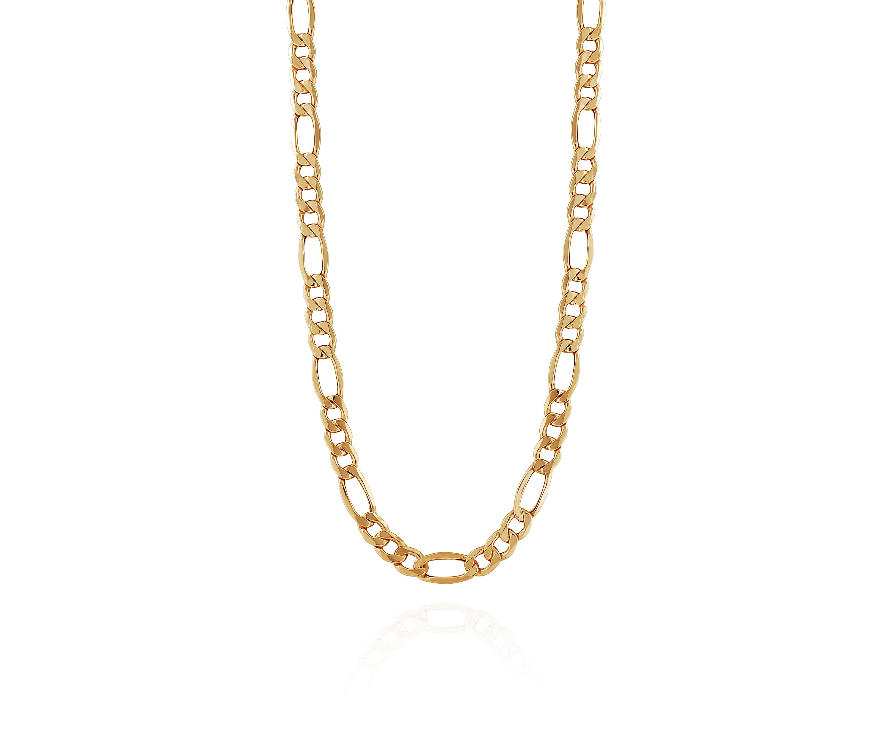Figaro Necklace in 10k Yellow Gold