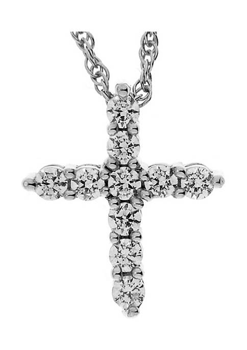 1/4 ct. t.w. Lab Created Diamond Pendant Necklace in 10K White Gold