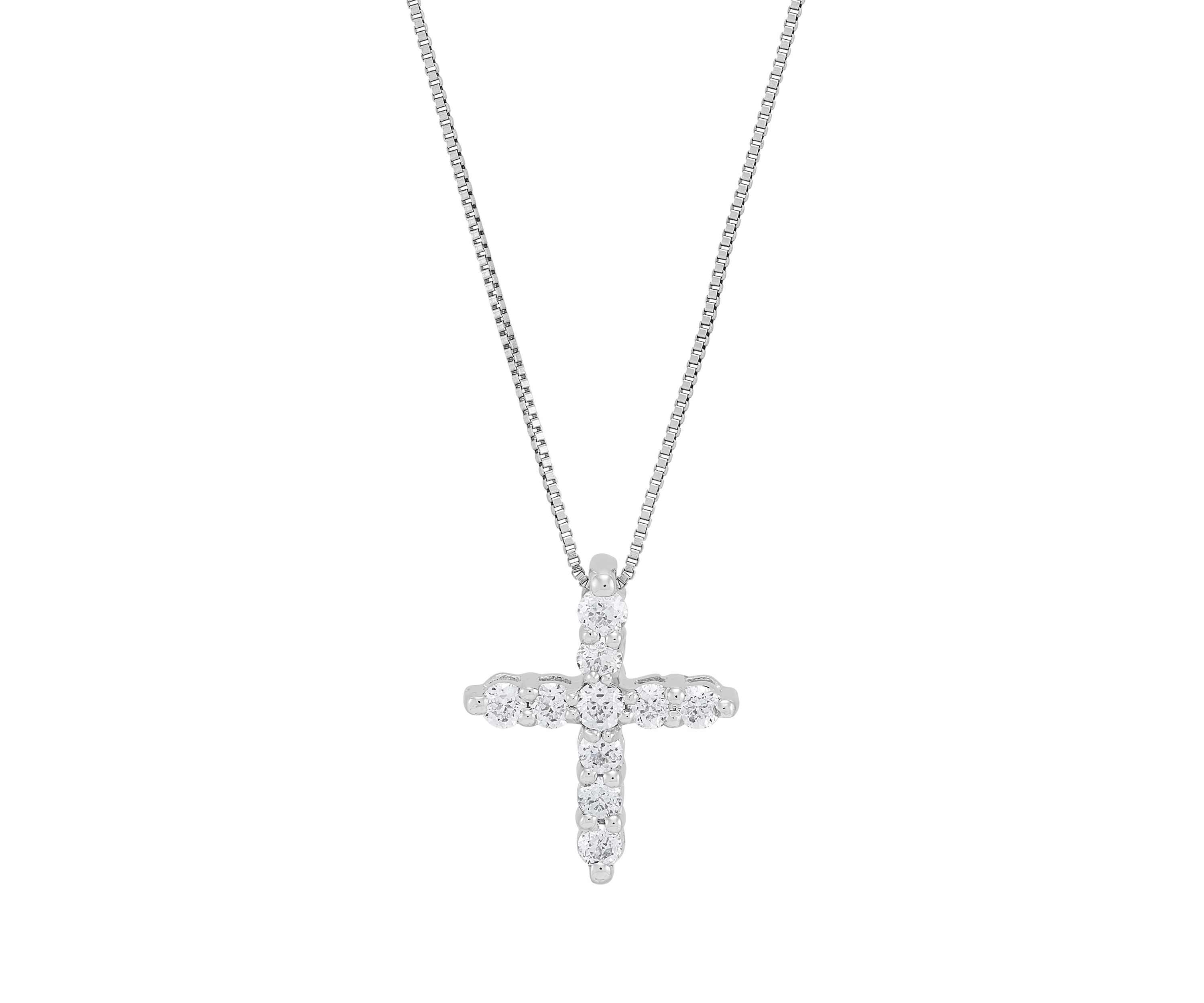 Grown With Love 1/4 ct. t.w. Lab Created Diamond Pendant with 18 Inch Rope Chain in 10K White Gold