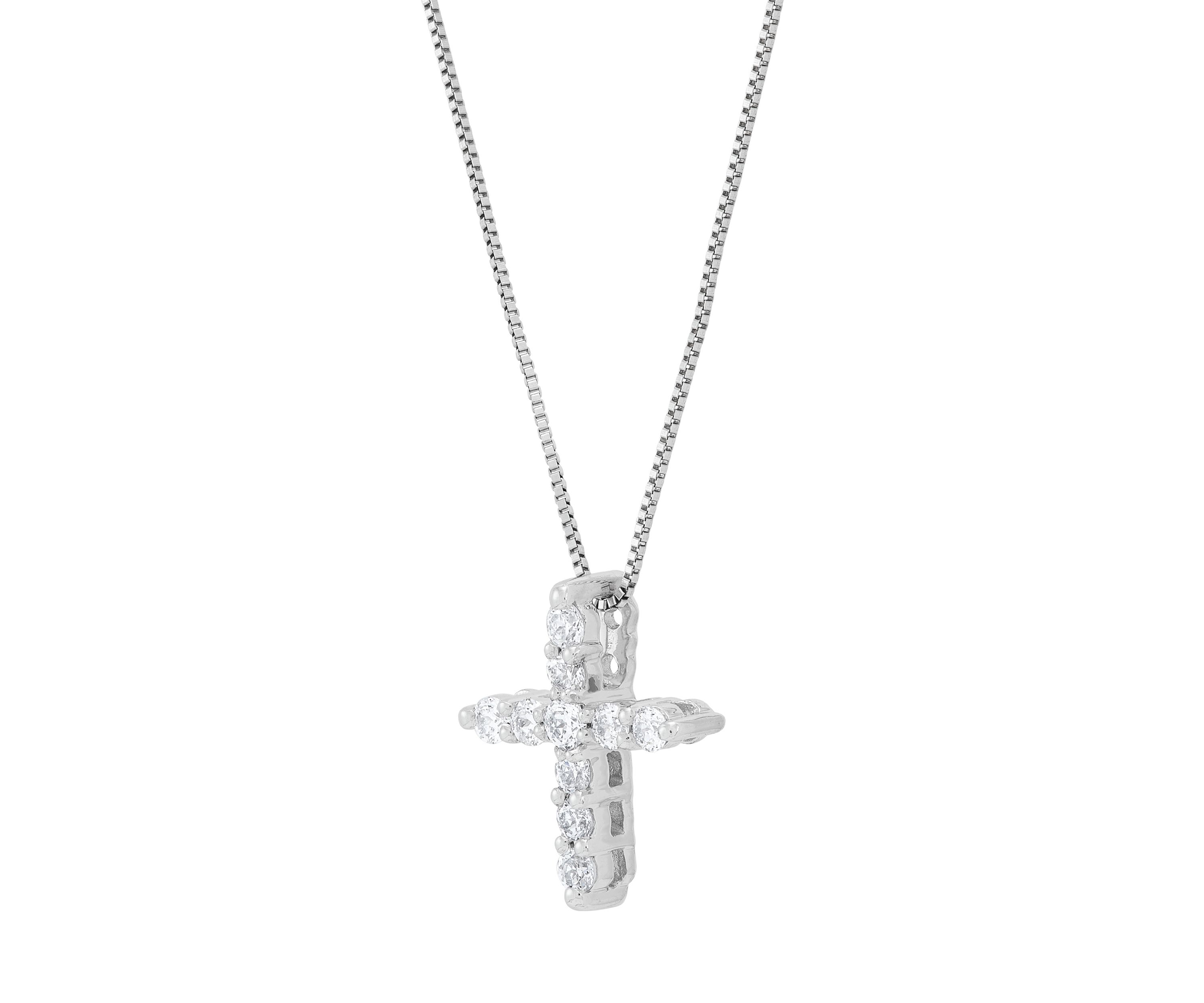 Grown With Love 1/4 ct. t.w. Lab Created Diamond Pendant with 18 Inch Rope Chain in 10K White Gold