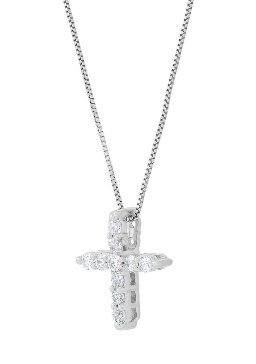 Grown With Love 1/4 ct. t.w. Lab Created Diamond Pendant with 18 Inch Rope Chain in 10K White Gold