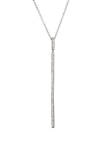 1/5 ct. t.w. Diamond Stick Pendant Necklace in Sterling Silver