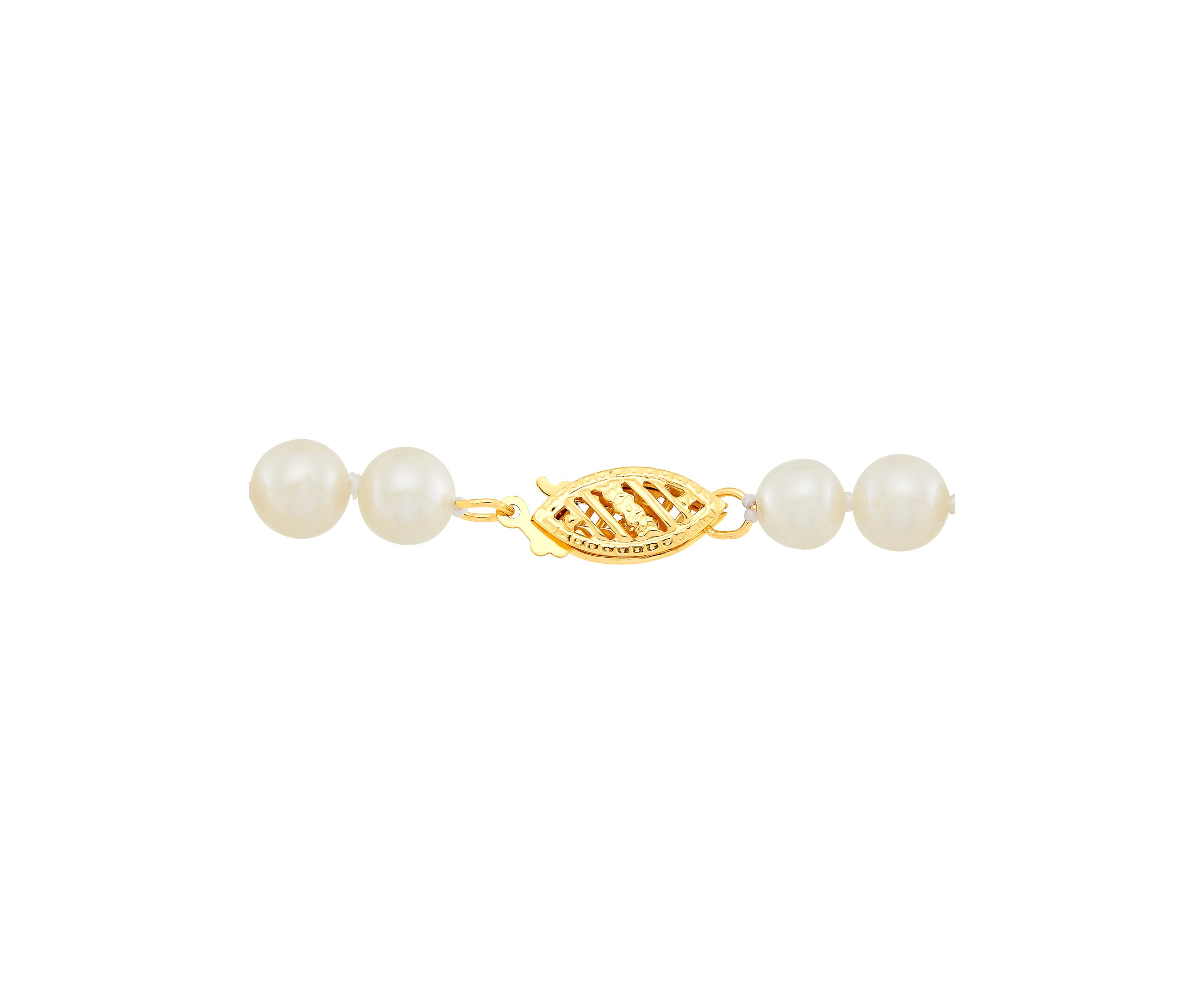 14K Yellow Gold and Freshwater Pearl Statement Bracelet 