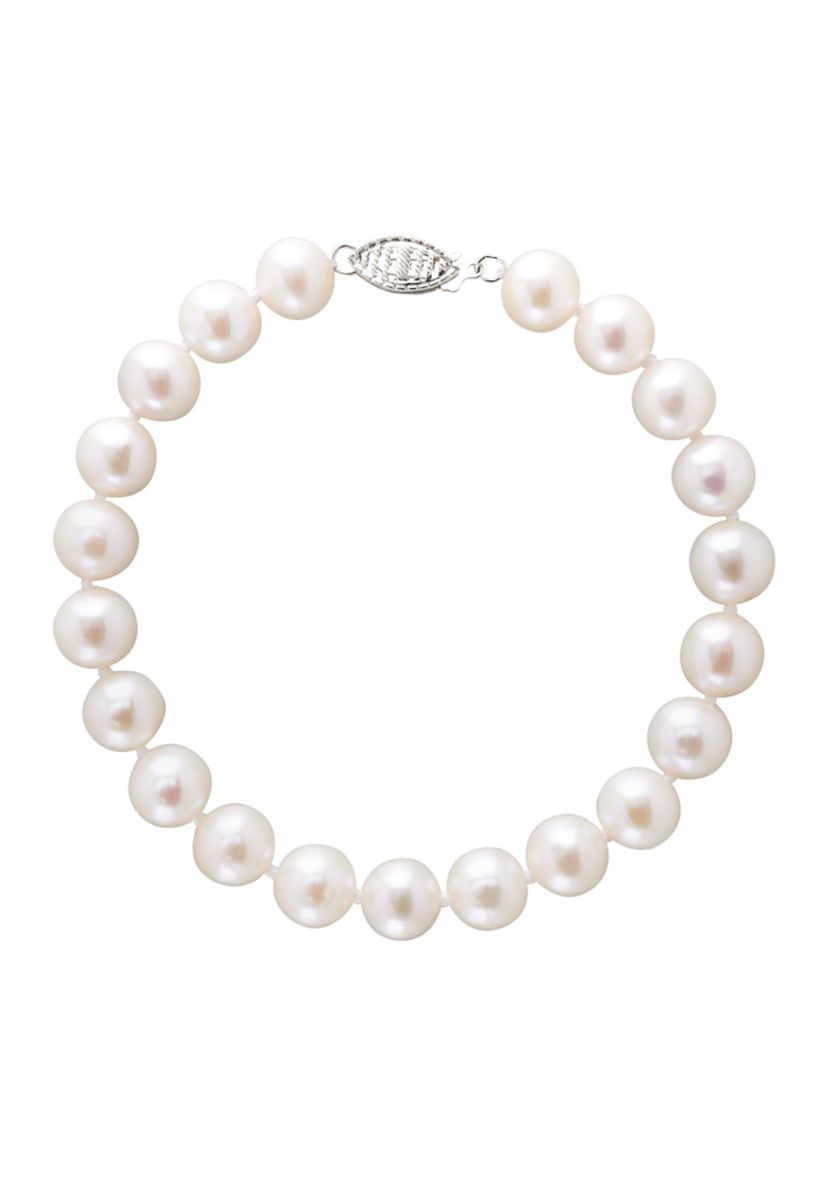 14K Yellow Gold and Freshwater Pearl Statement Bracelet
