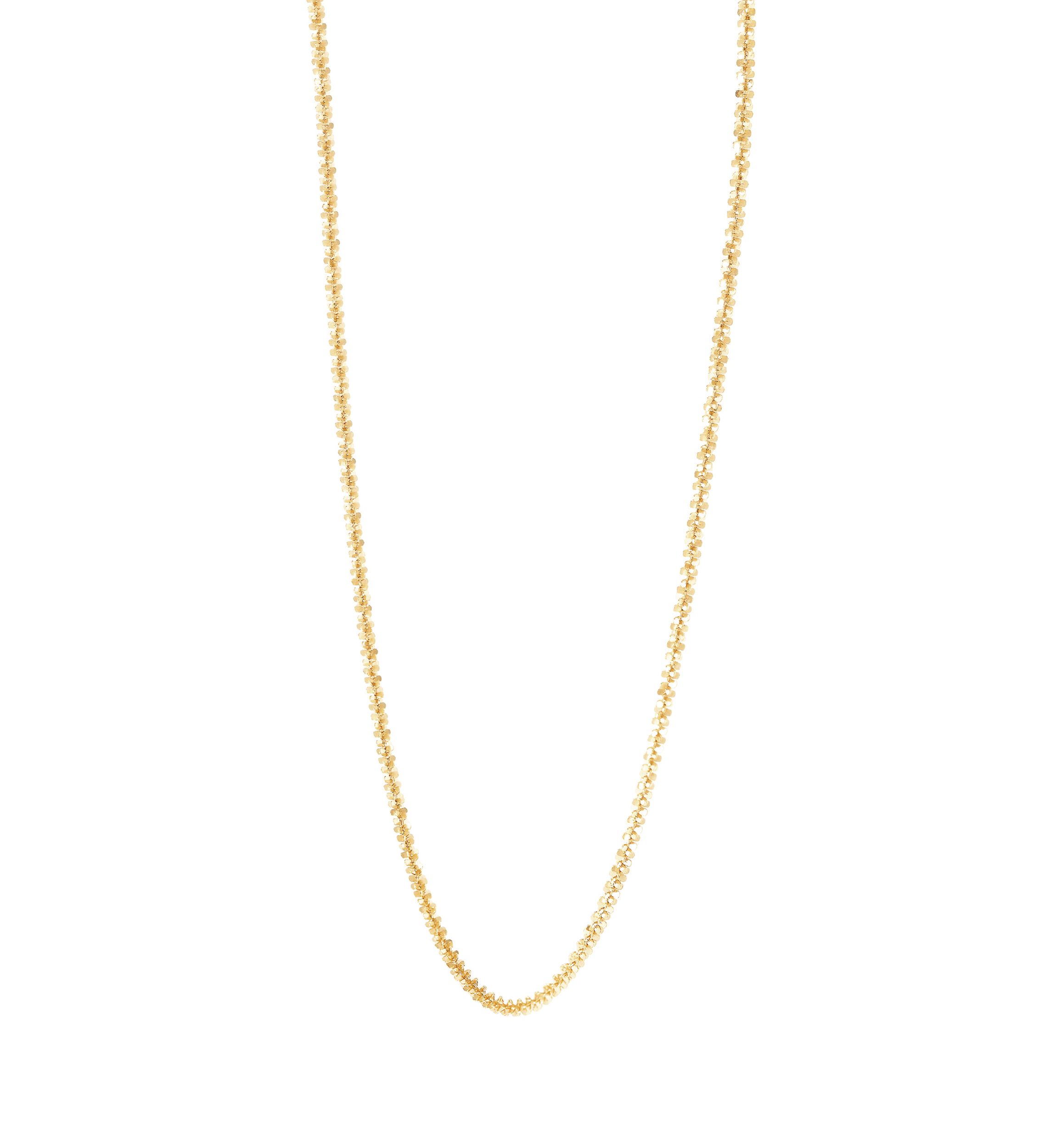 1.25 Millimeter Tist Criss Cross Chain in 14K Yellow Gold