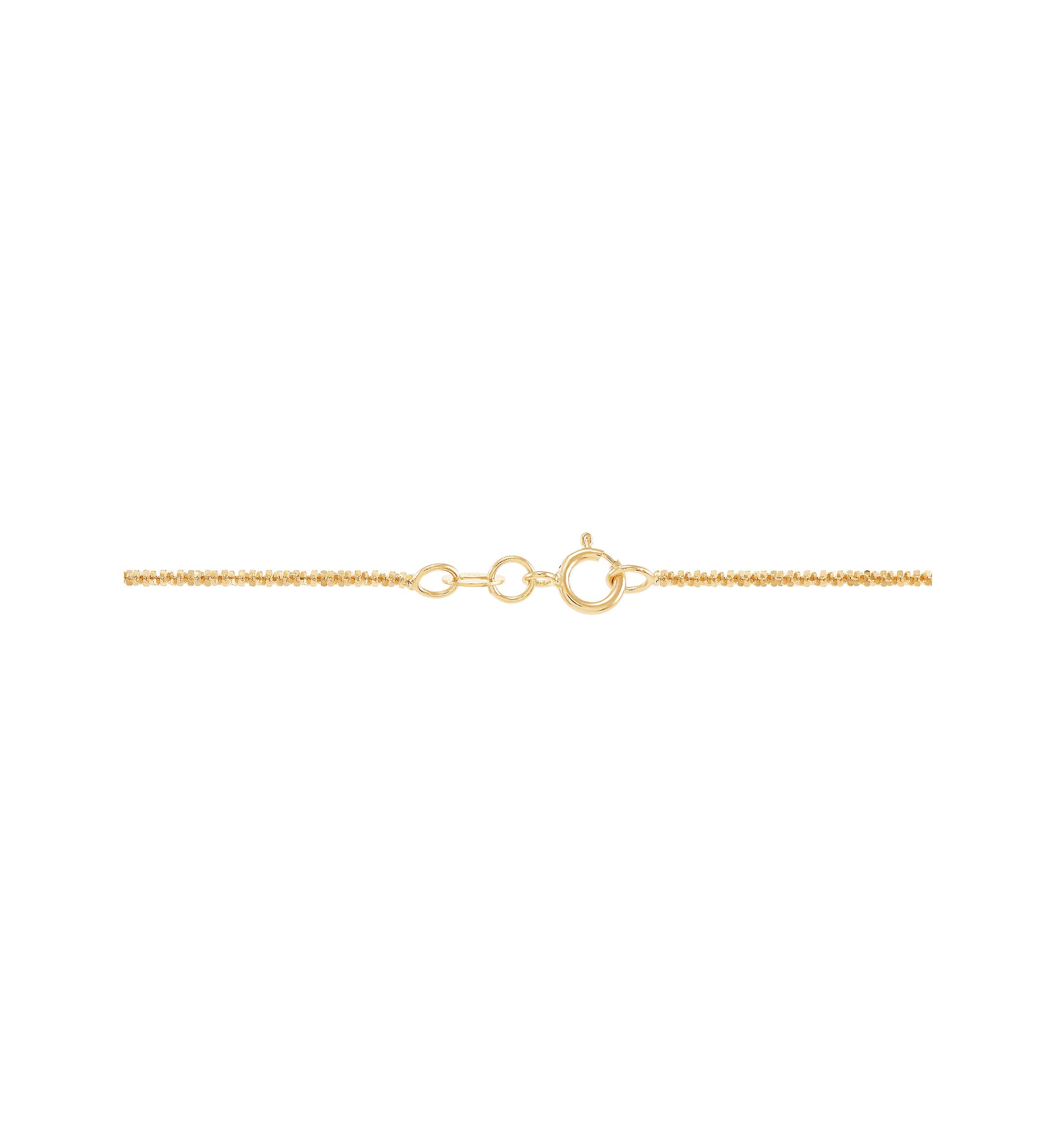 1.25 Millimeter Tist Criss Cross Chain in 14K Yellow Gold