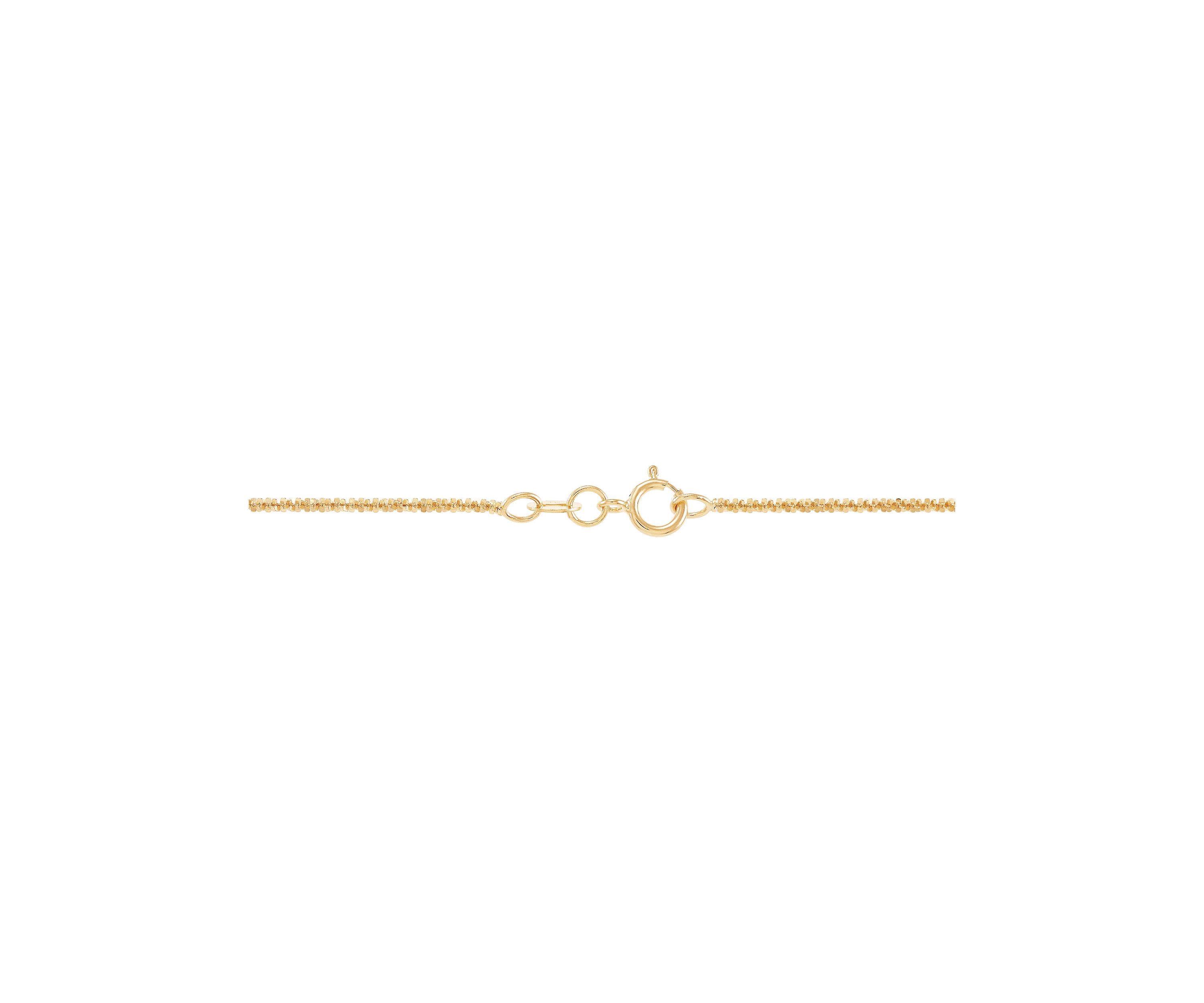 1.25 Millimeter Tist Criss Cross Chain in 14K Yellow Gold
