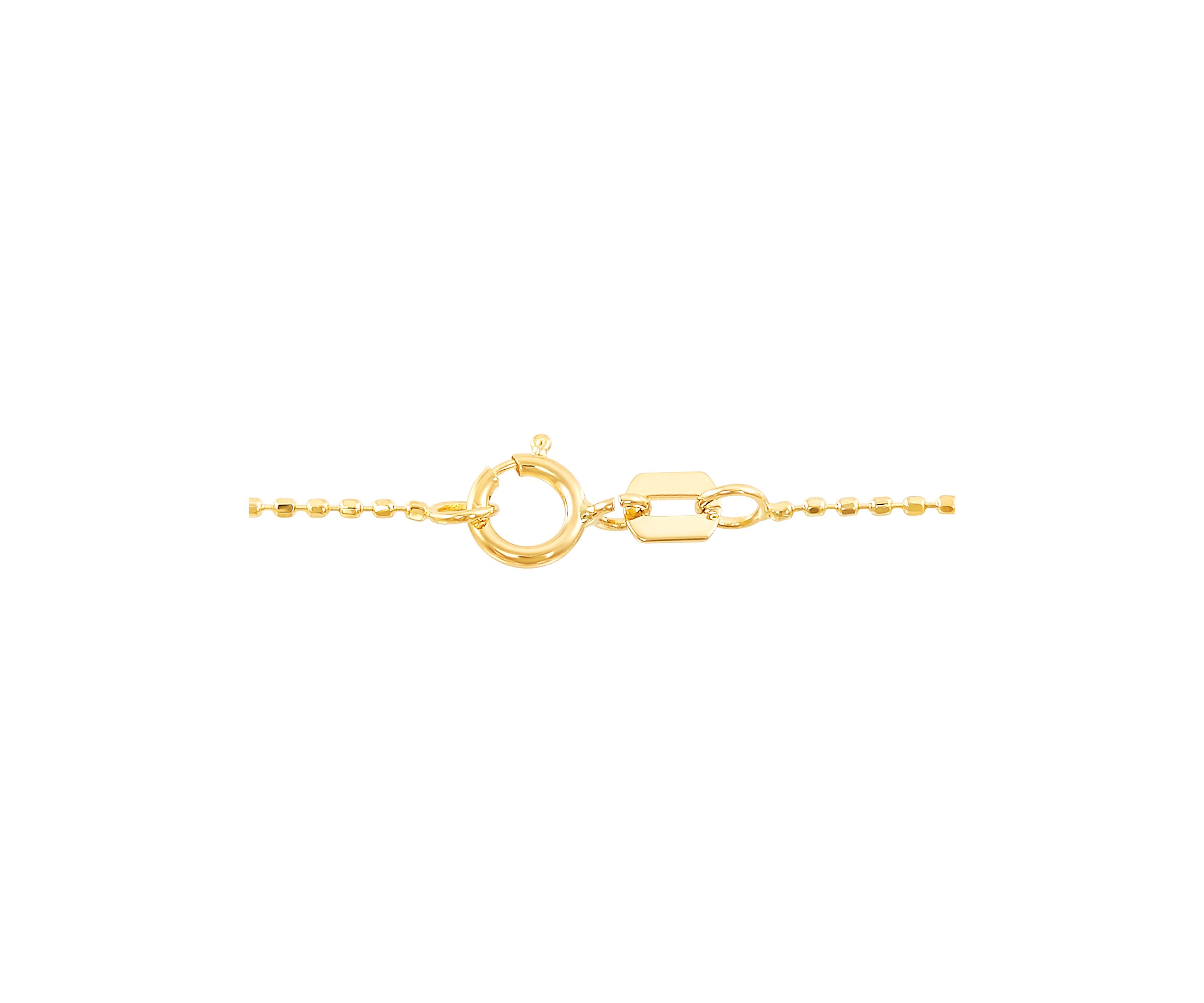 Teardrop Tassel Necklace in 14K Tri Tone Gold