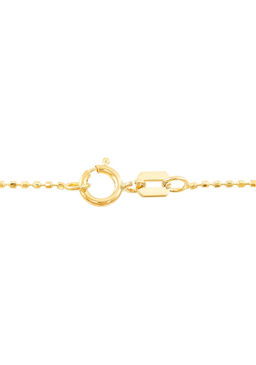 Teardrop Tassel Necklace in 14K Tri Tone Gold