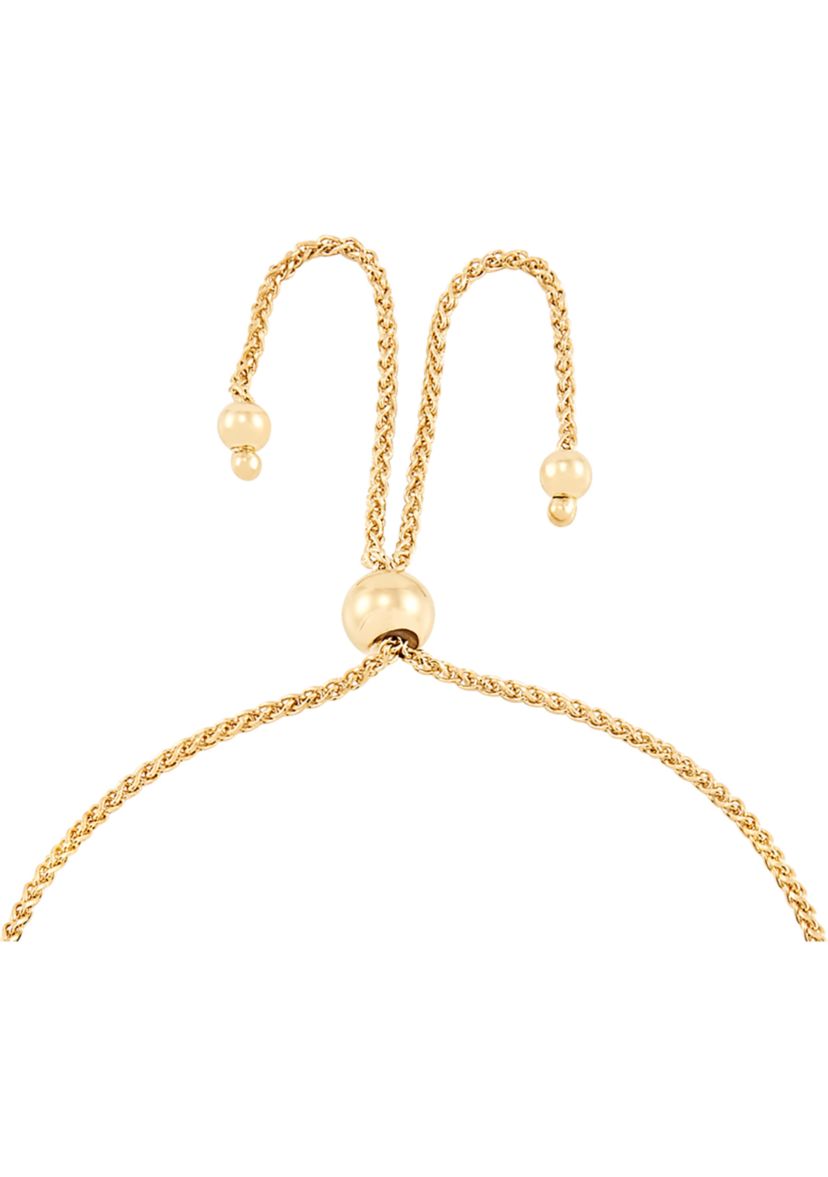 Bolo Oval Bead Station Bracelet in 14K Tri Tone Gold
