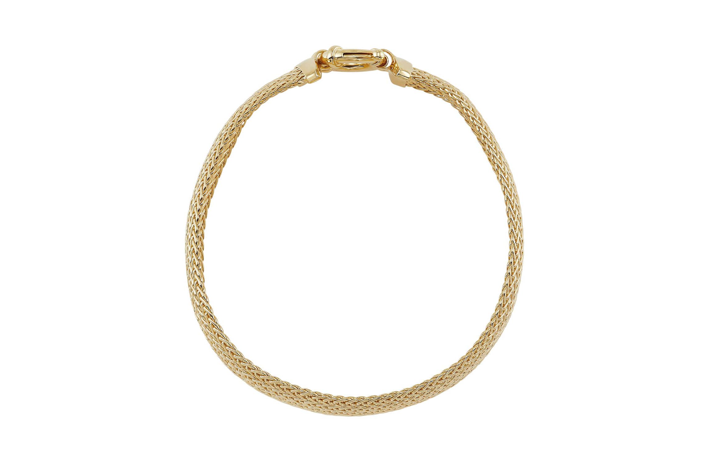 14K Yellow Gold Mesh Bracelet