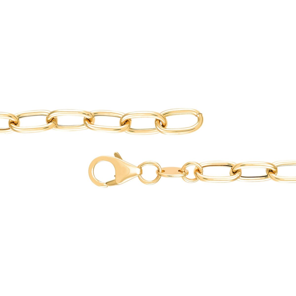 14K Yellow Gold Heart With Love Bracelet