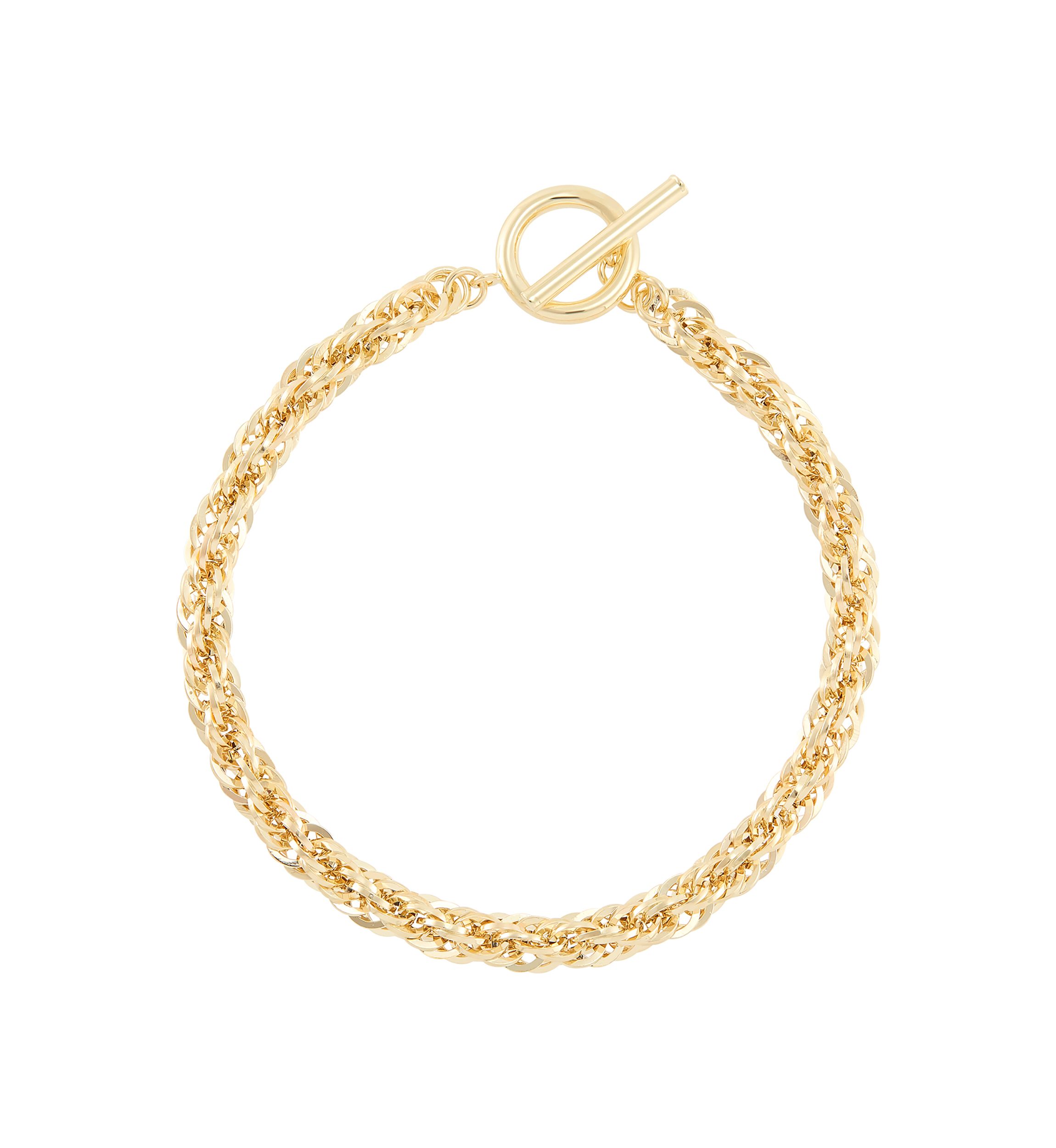 Infinity Chain Bracelet in 14K Yellow Gold