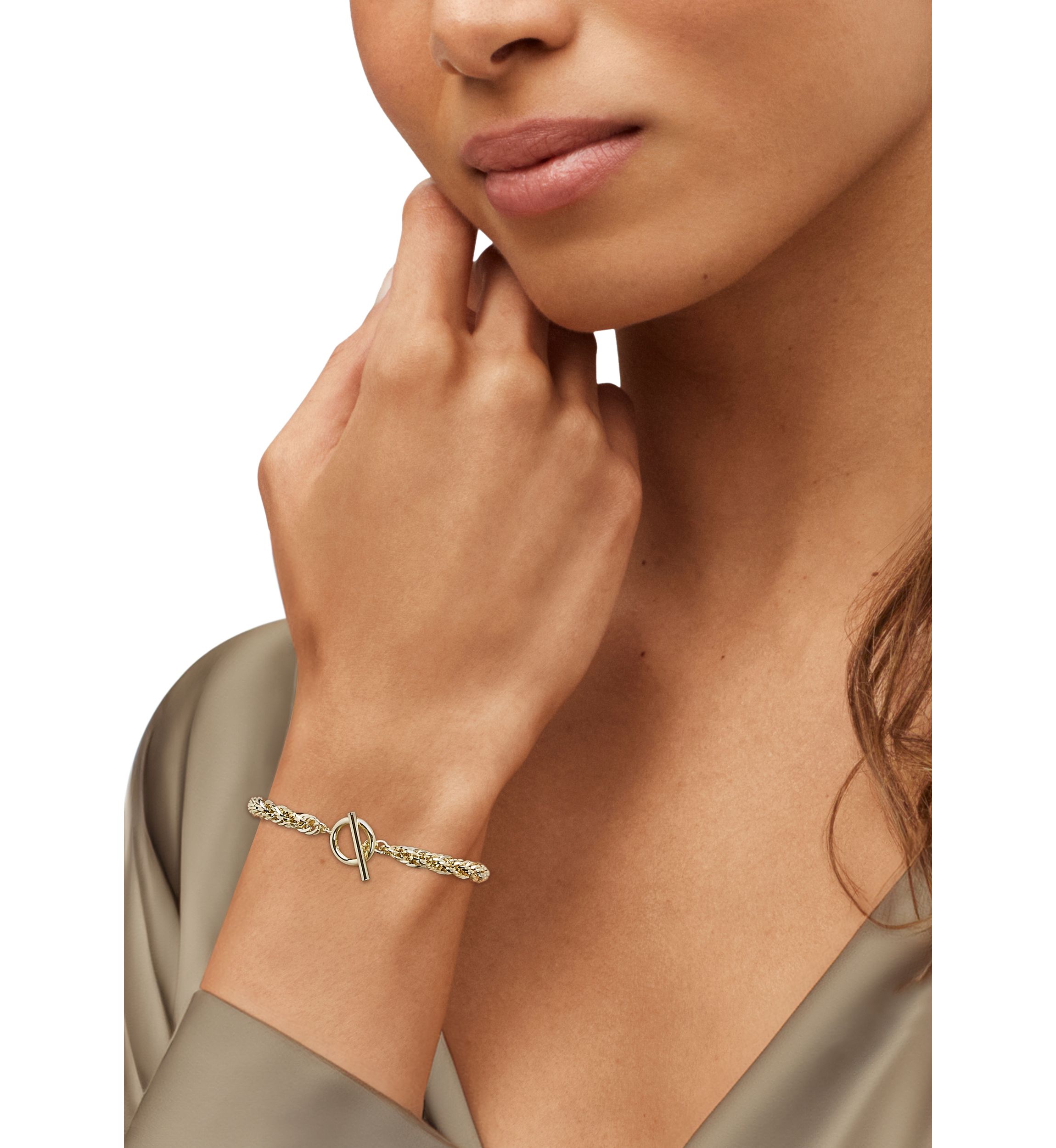 Infinity Chain Bracelet in 14K Yellow Gold
