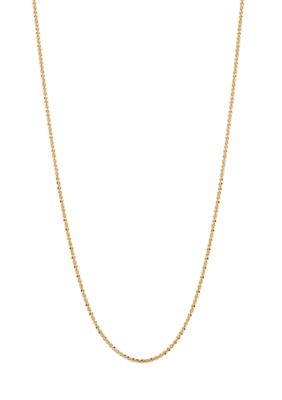 Belk & Co 14K Gold Crisscross Sparkle Chain Necklace
