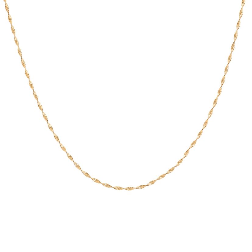 14K Yellow Gold .20mm Bonanza Chain